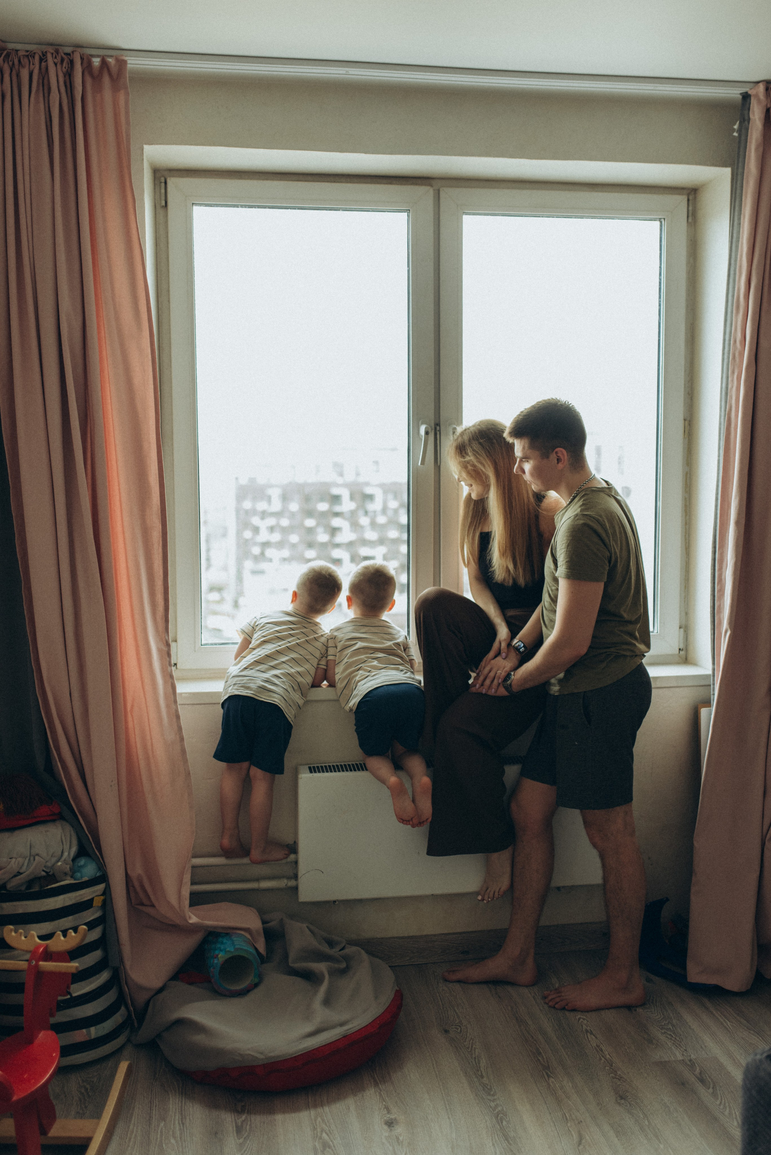 Веселая домашняя съемка. Семейный фотограф в Москве Екатерина Север