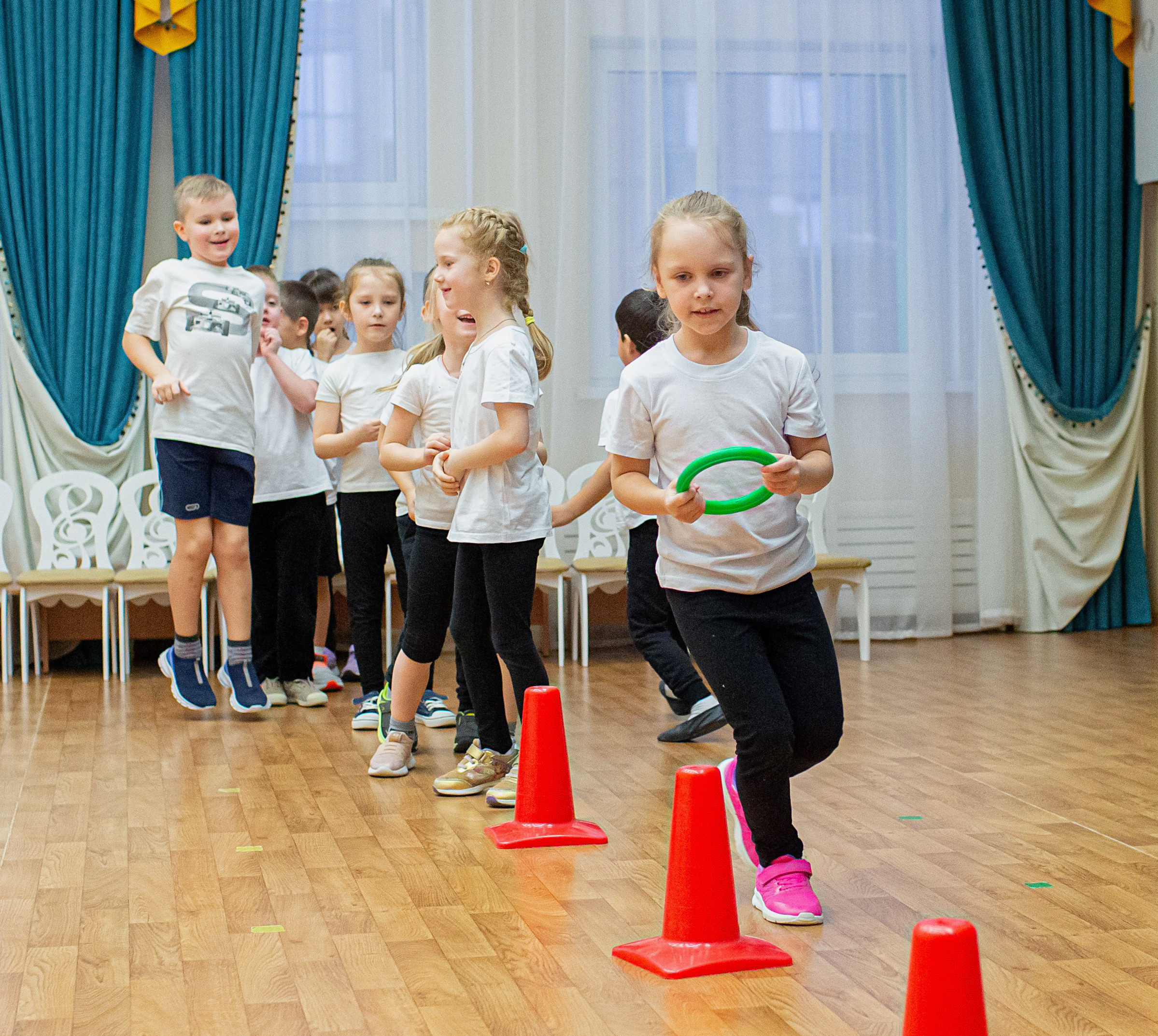 Физкультура в детском саду. Свадебный, семейный, детский фотограф в Санкт-Петербурге