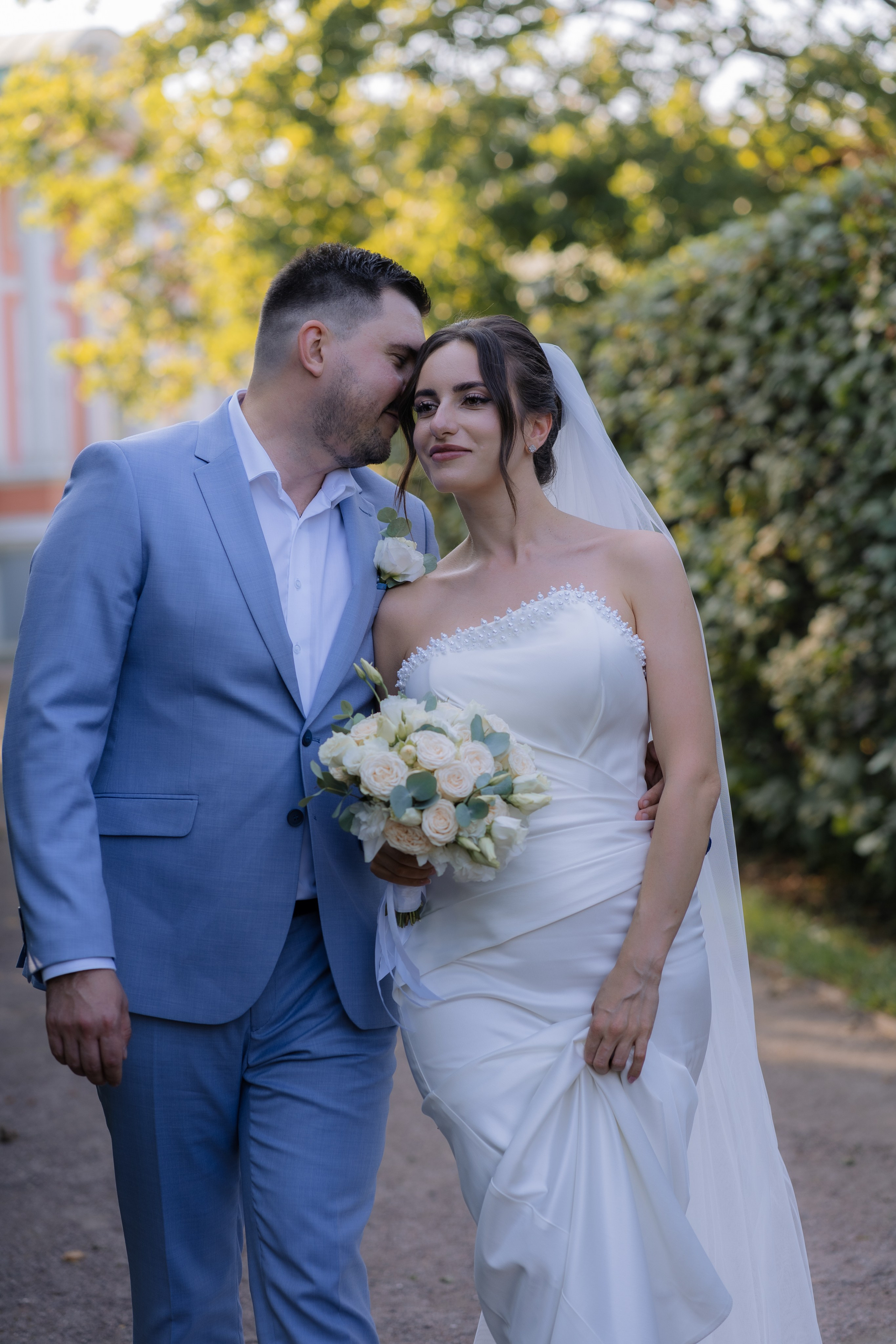 Свадебная фотосессия в Москве, парк Кусково. Свадебный фотограф в Москве Анна Полушина