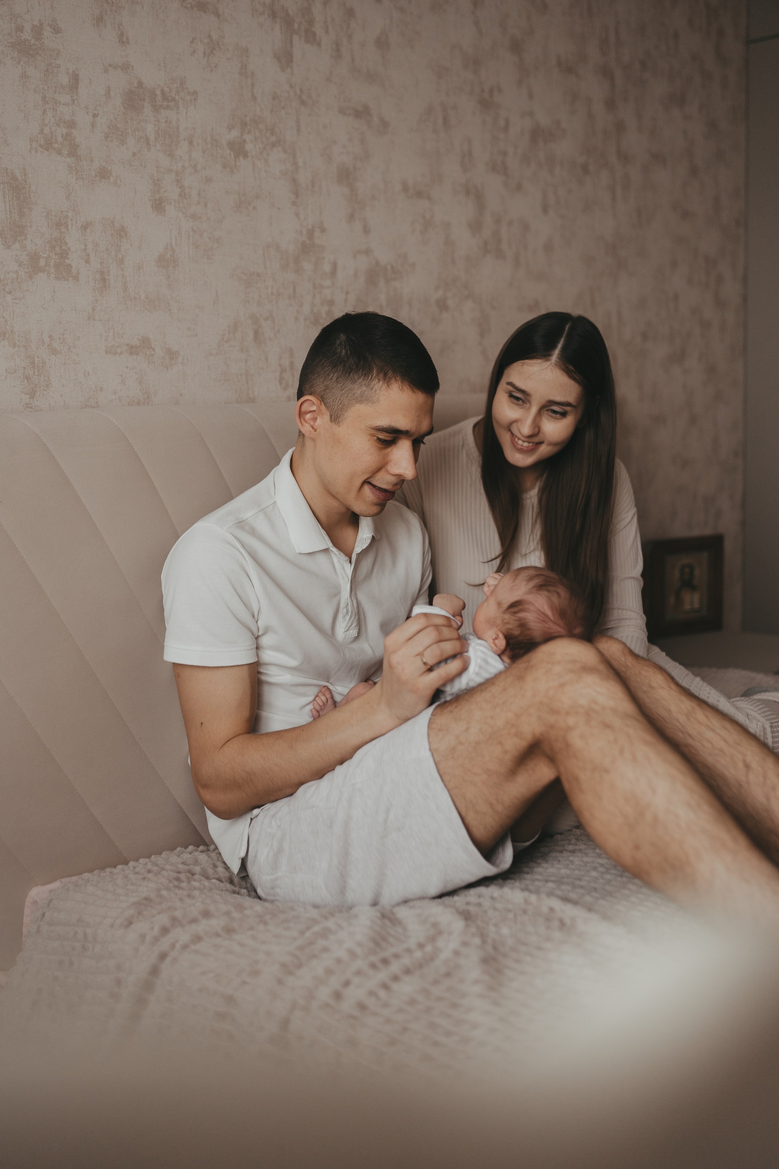 Наташа, Сергей и малыш Александр. Семейный и контент фотограф в Москве и Троицке Горелова Лизавета