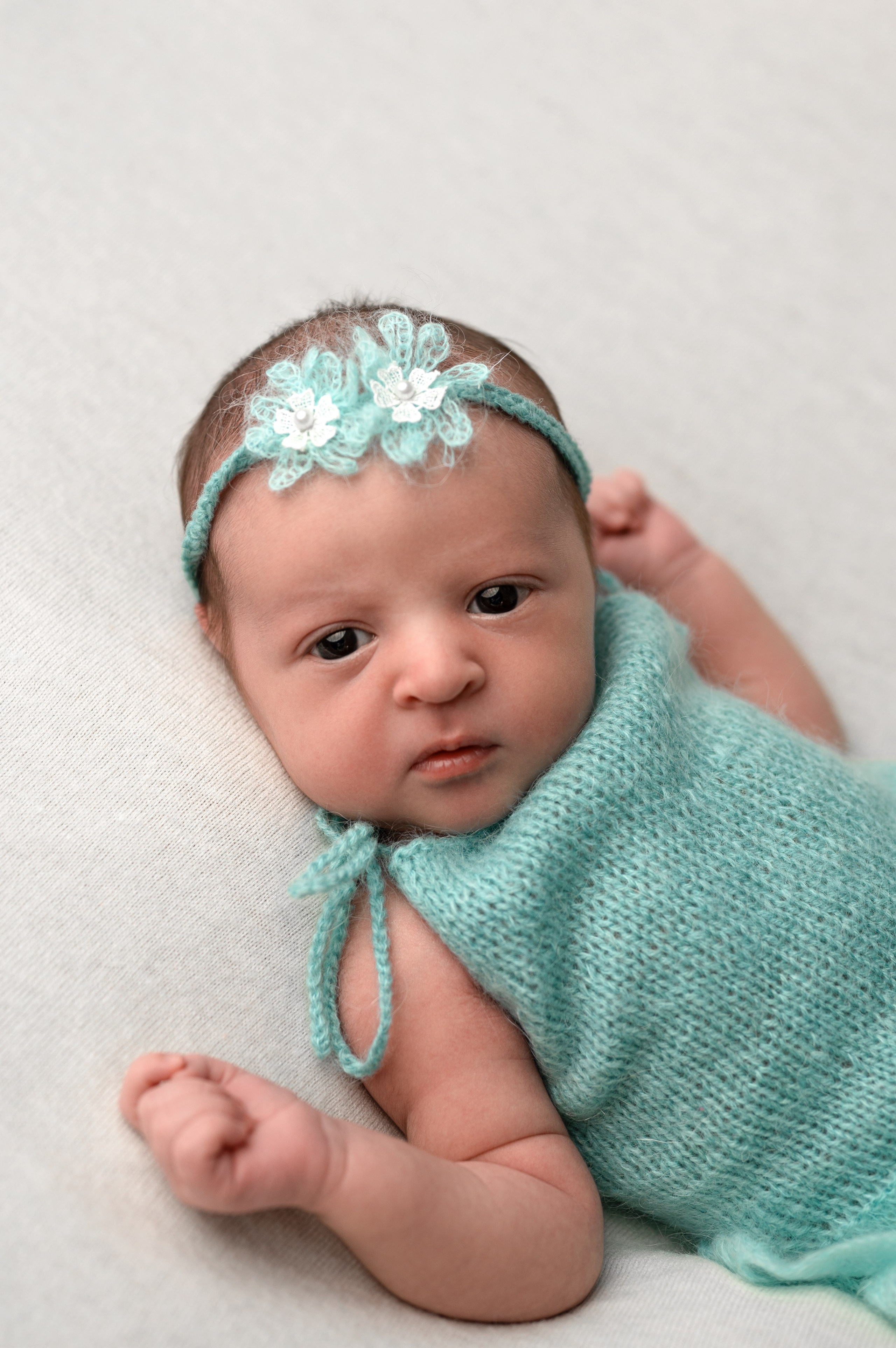 Возраст 3 недели, девочка. Фотограф новорождённых Ольга Ушакова Москва