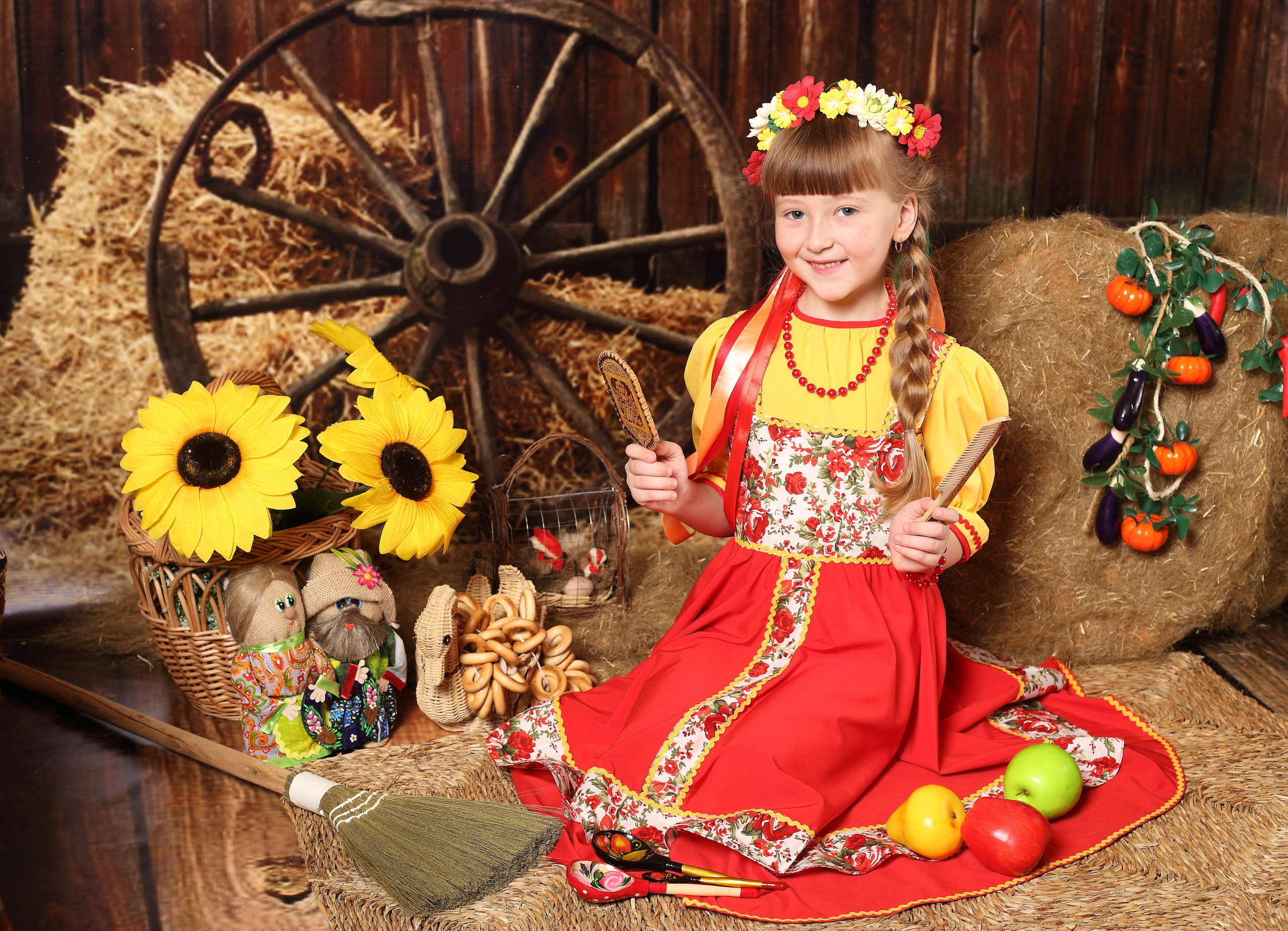 Сено. Детская выездная фотостудия