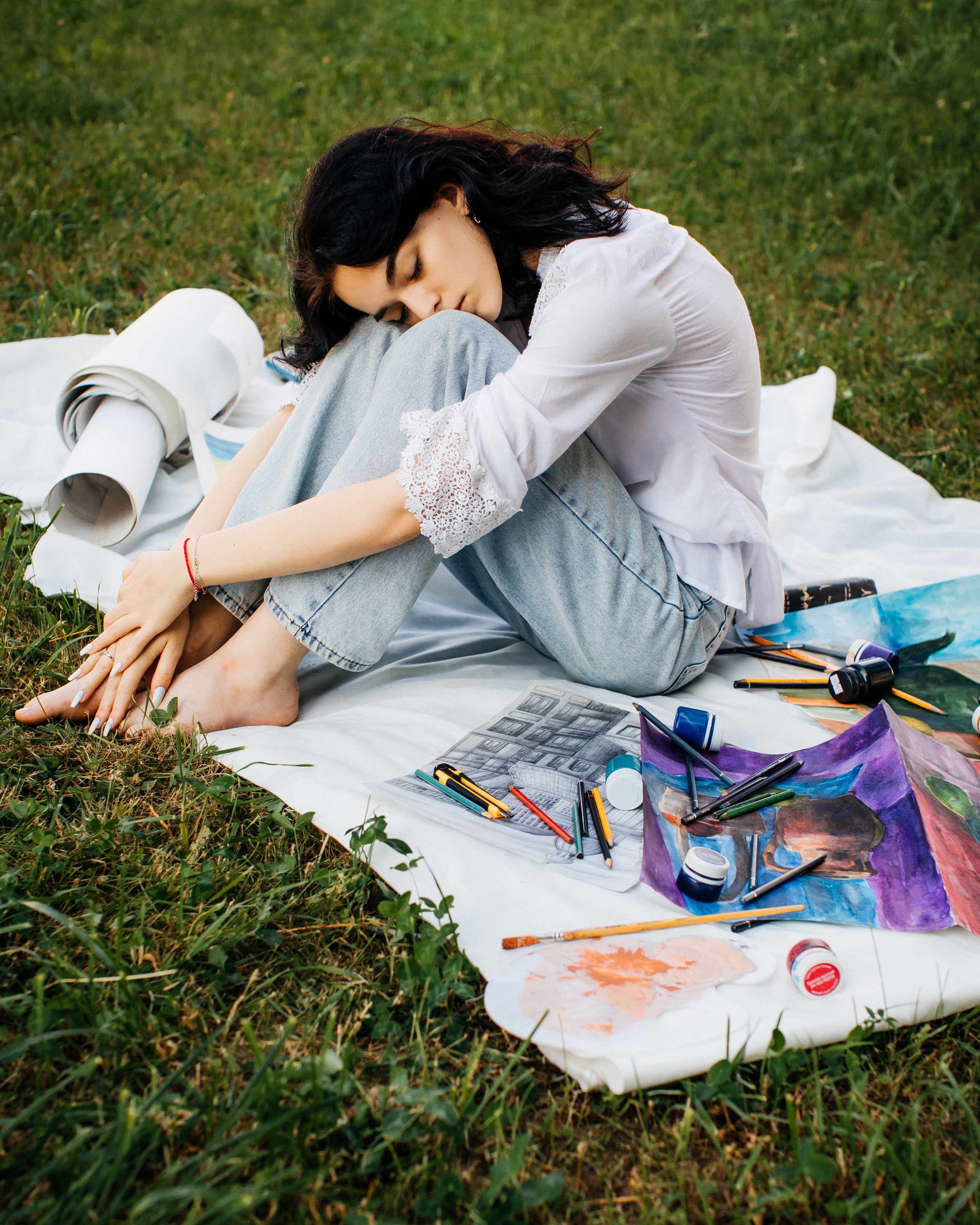 Юная художница Элина. Портретный фотограф в Минске Анна Волейко