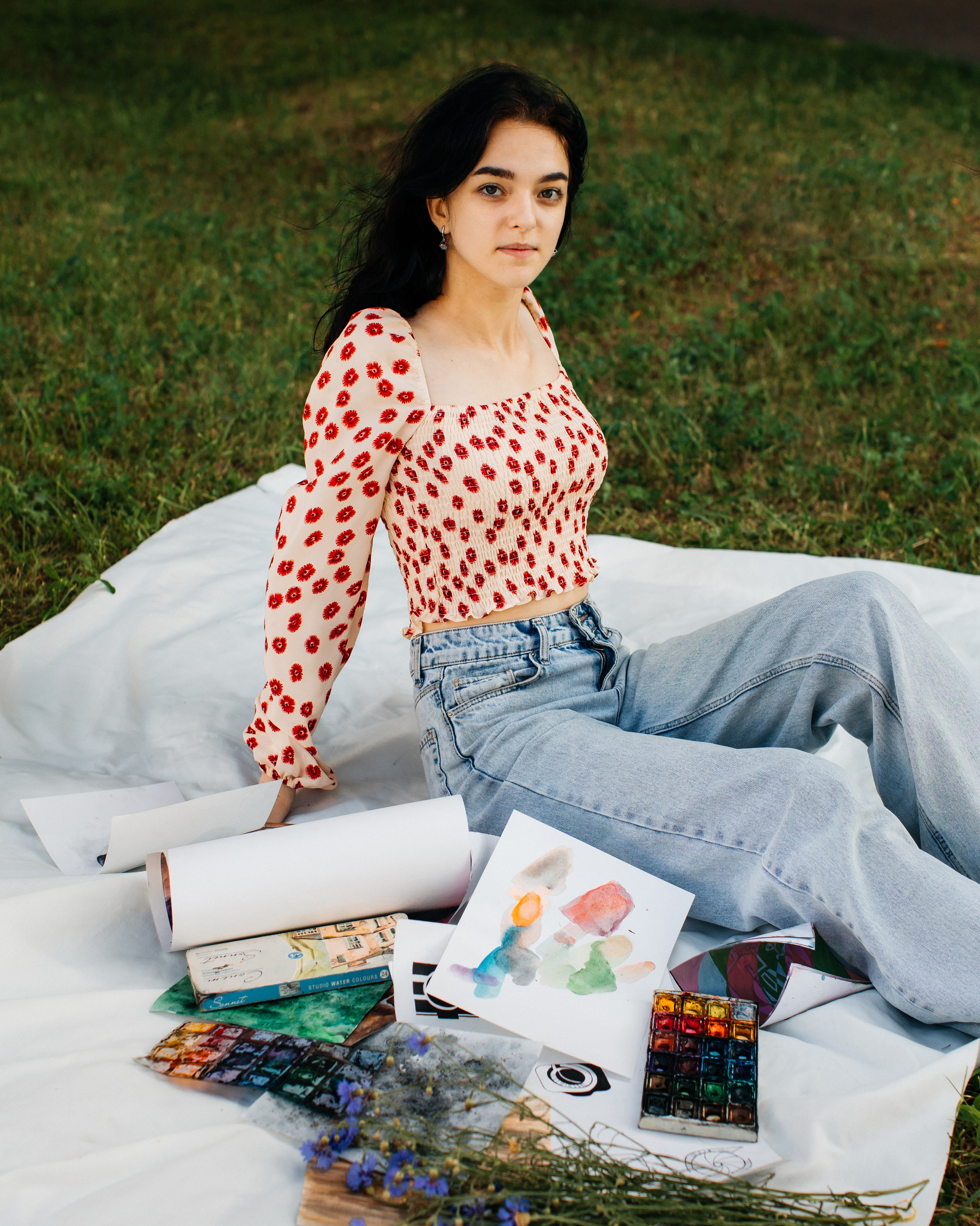 Юная художница Элина. Портретный фотограф в Минске Анна Волейко