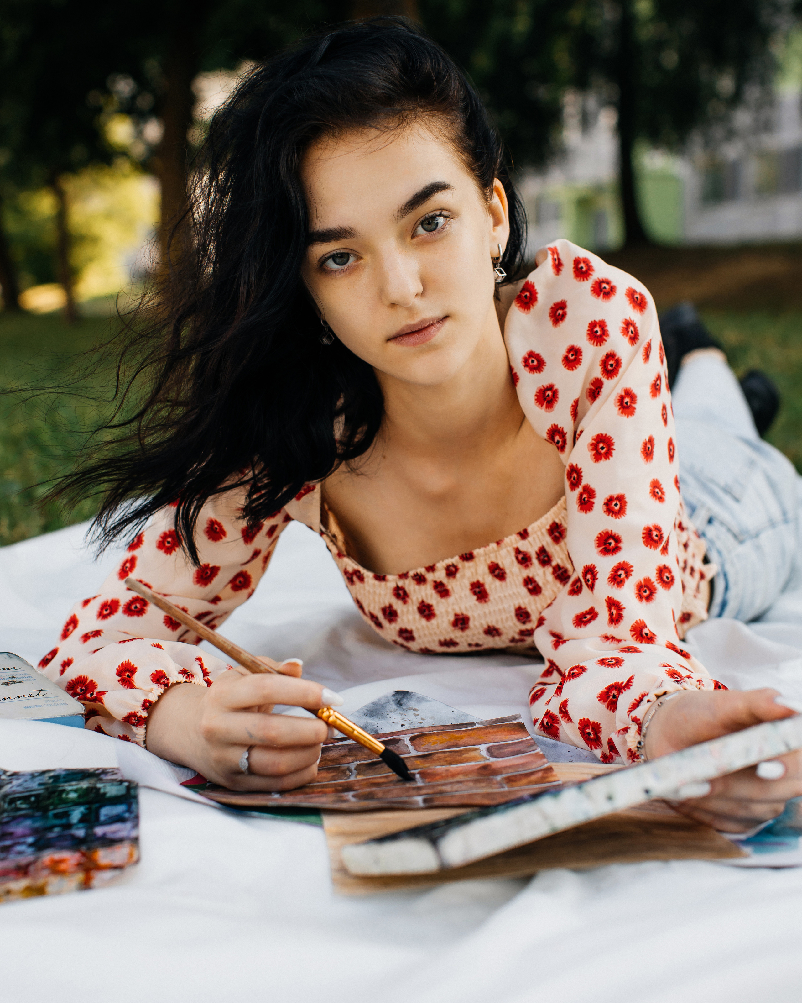 Юная художница Элина. Портретный фотограф в Минске Анна Волейко