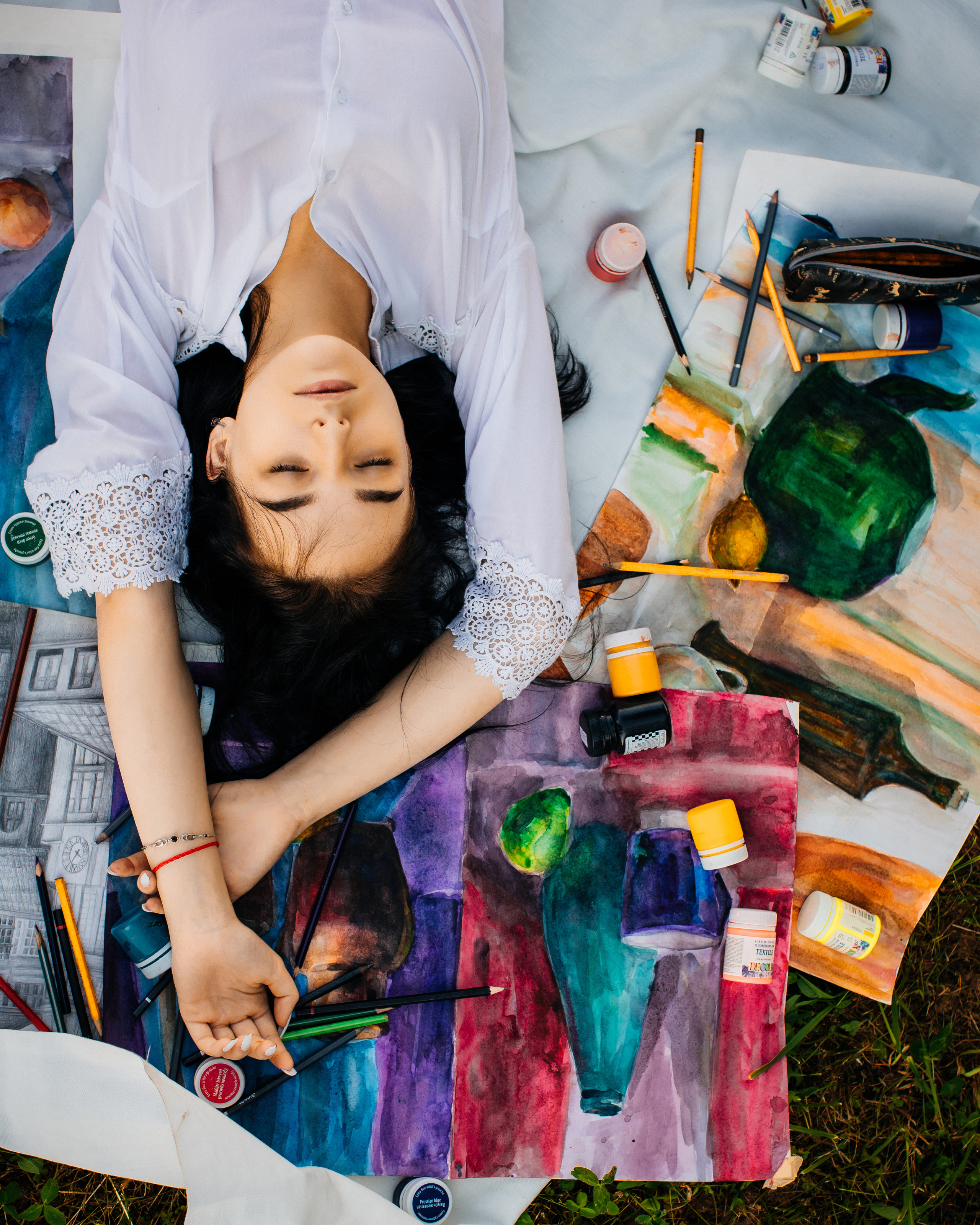 Юная художница Элина. Портретный фотограф в Минске Анна Волейко