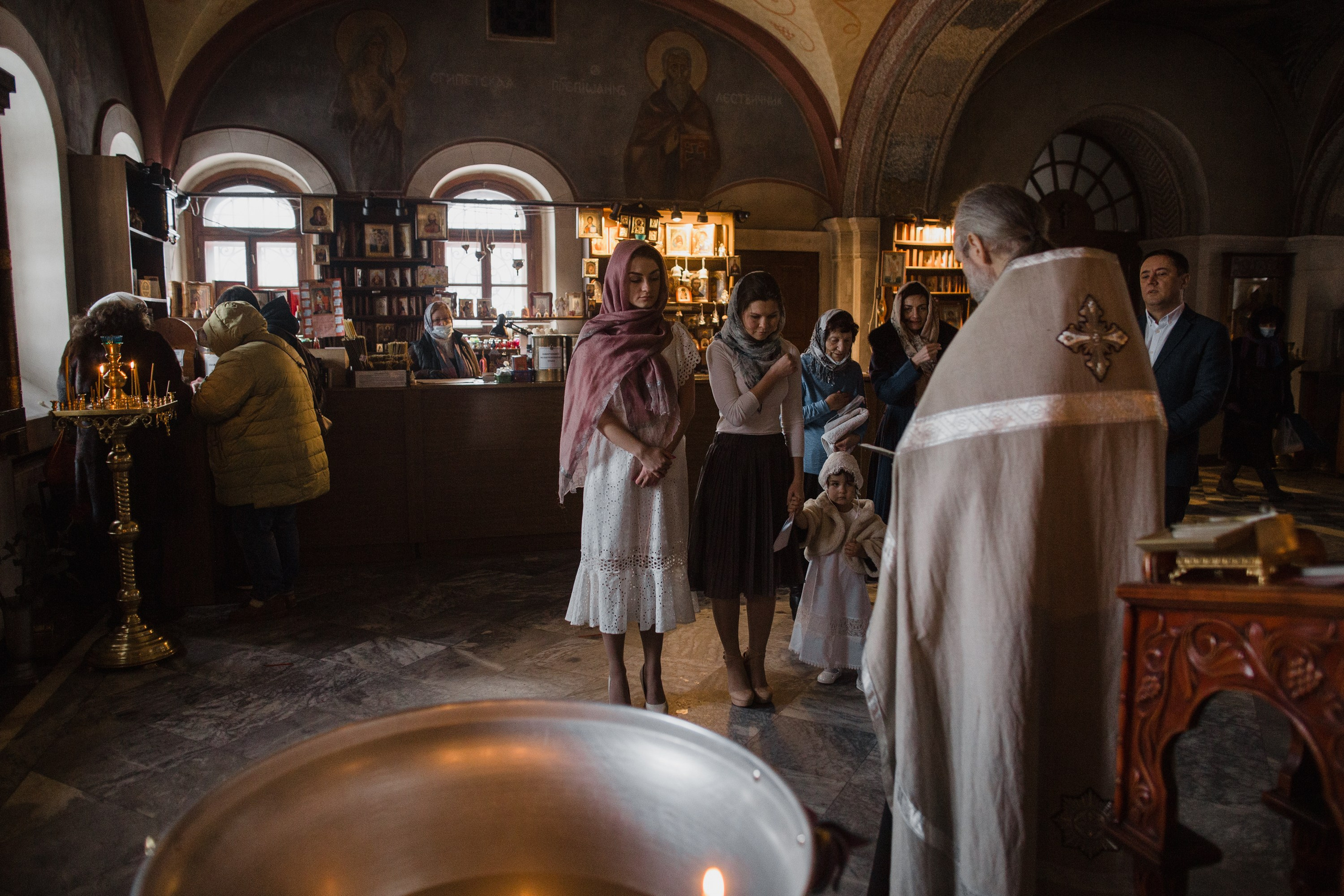 Крещение. Репортажный и свадебный фотограф в Москве Лена Таращенко