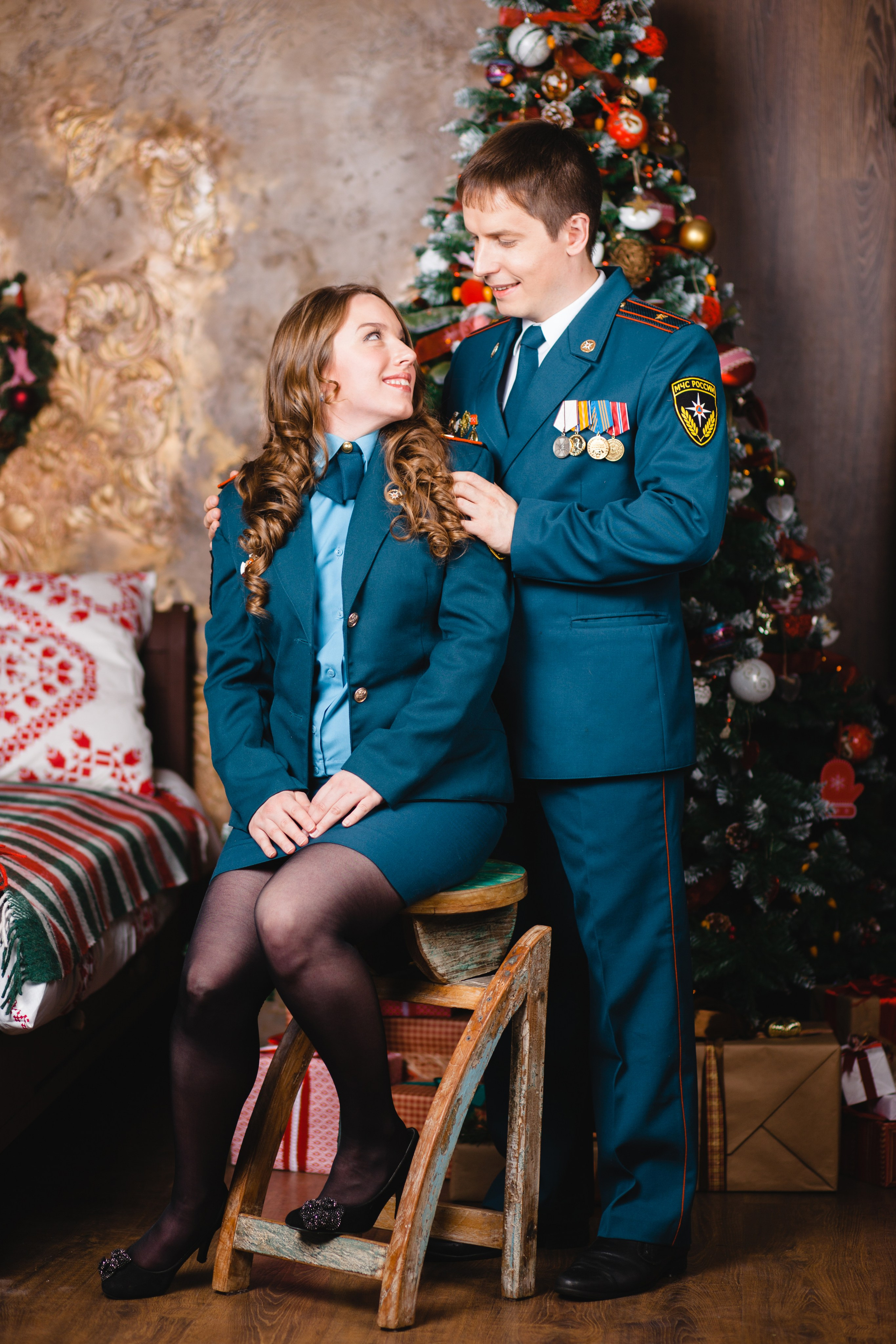 Новогодняя фотосессия Марии и Михаила. Портретный и репортажный фотограф в Санкт-Петербурге Андрей Воробьев