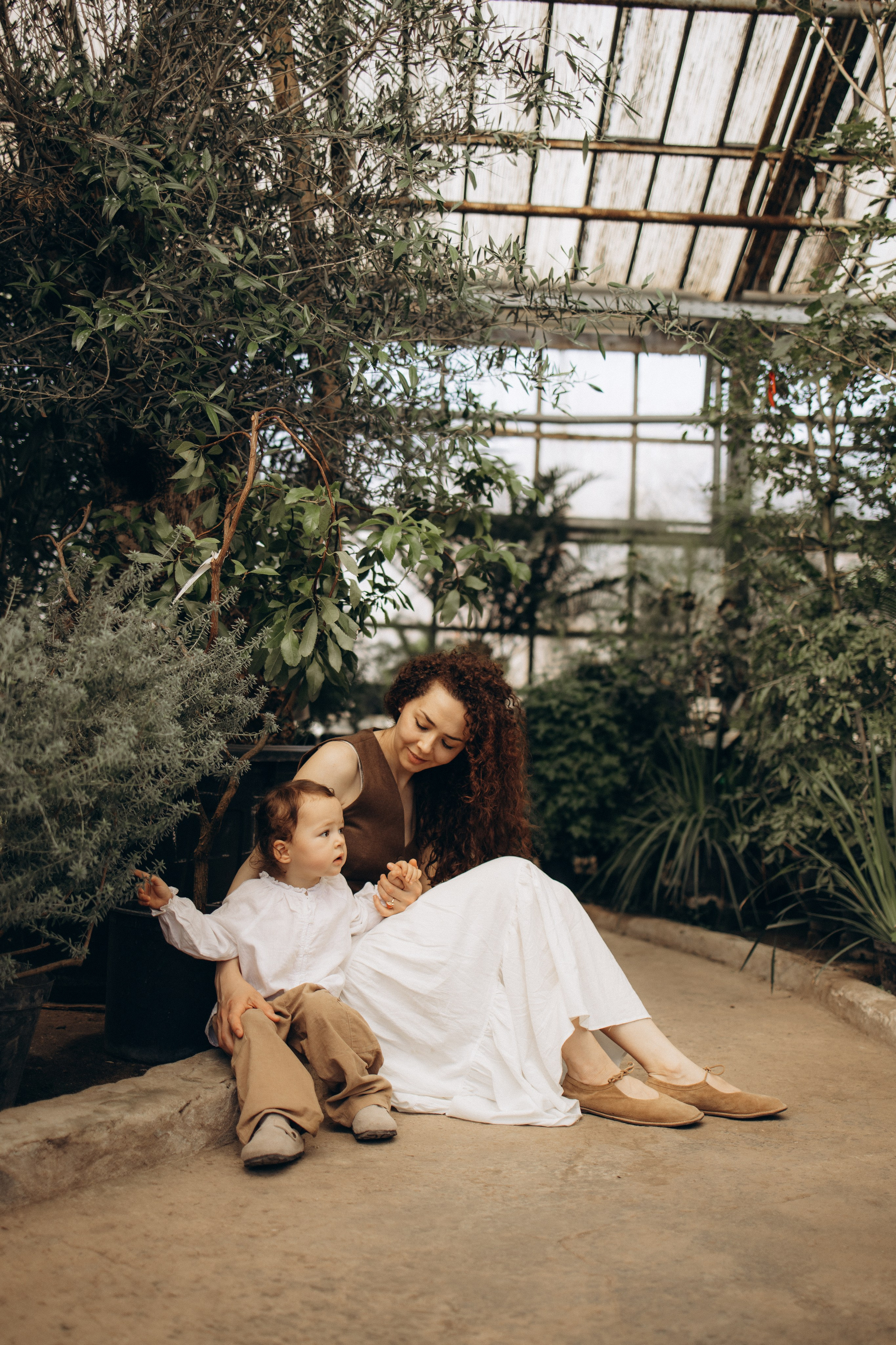 Прогулка по оранжерее. Семейный фотограф в Москве Ксения Аганина