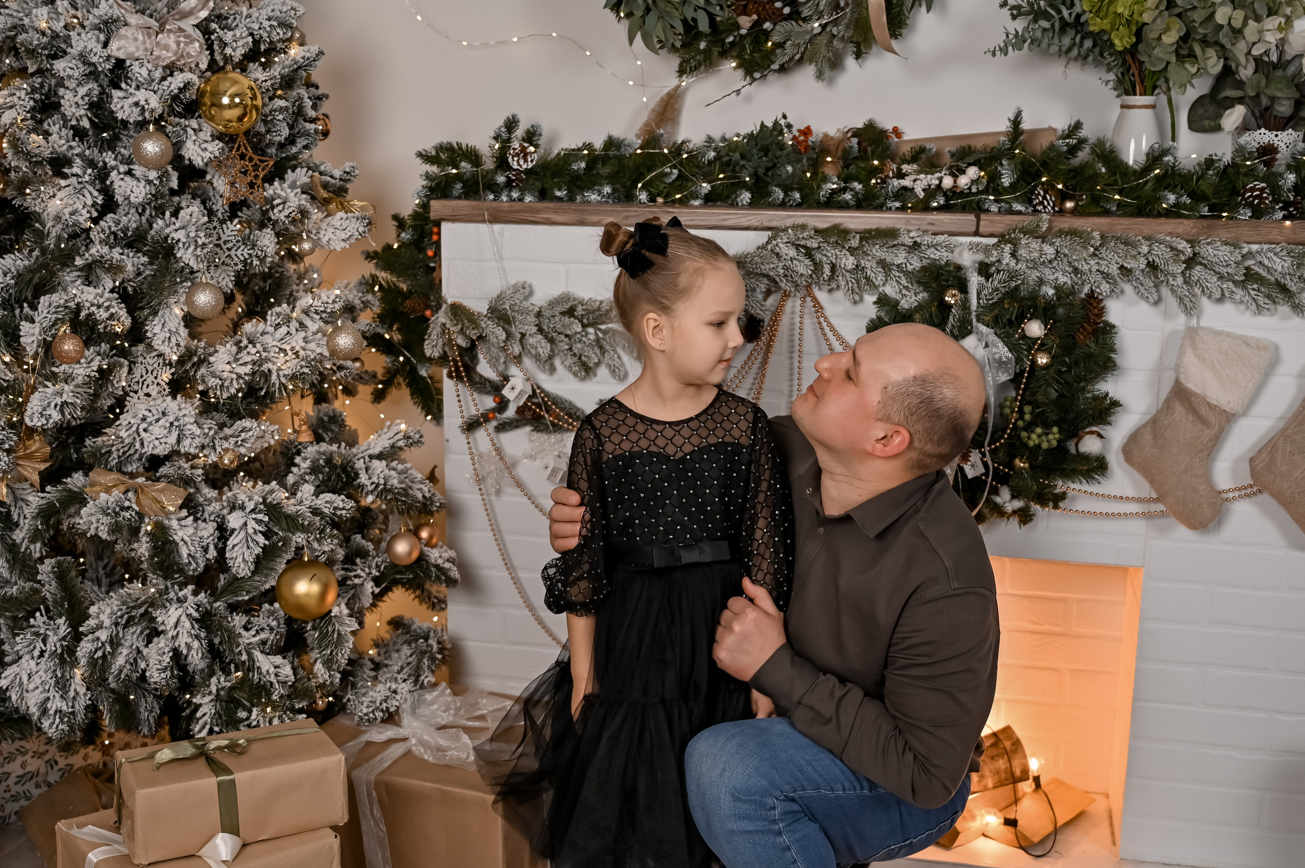 Новогодняя фотосессия в студии. Семейный и свадебный фотограф в г. Уфа Динара