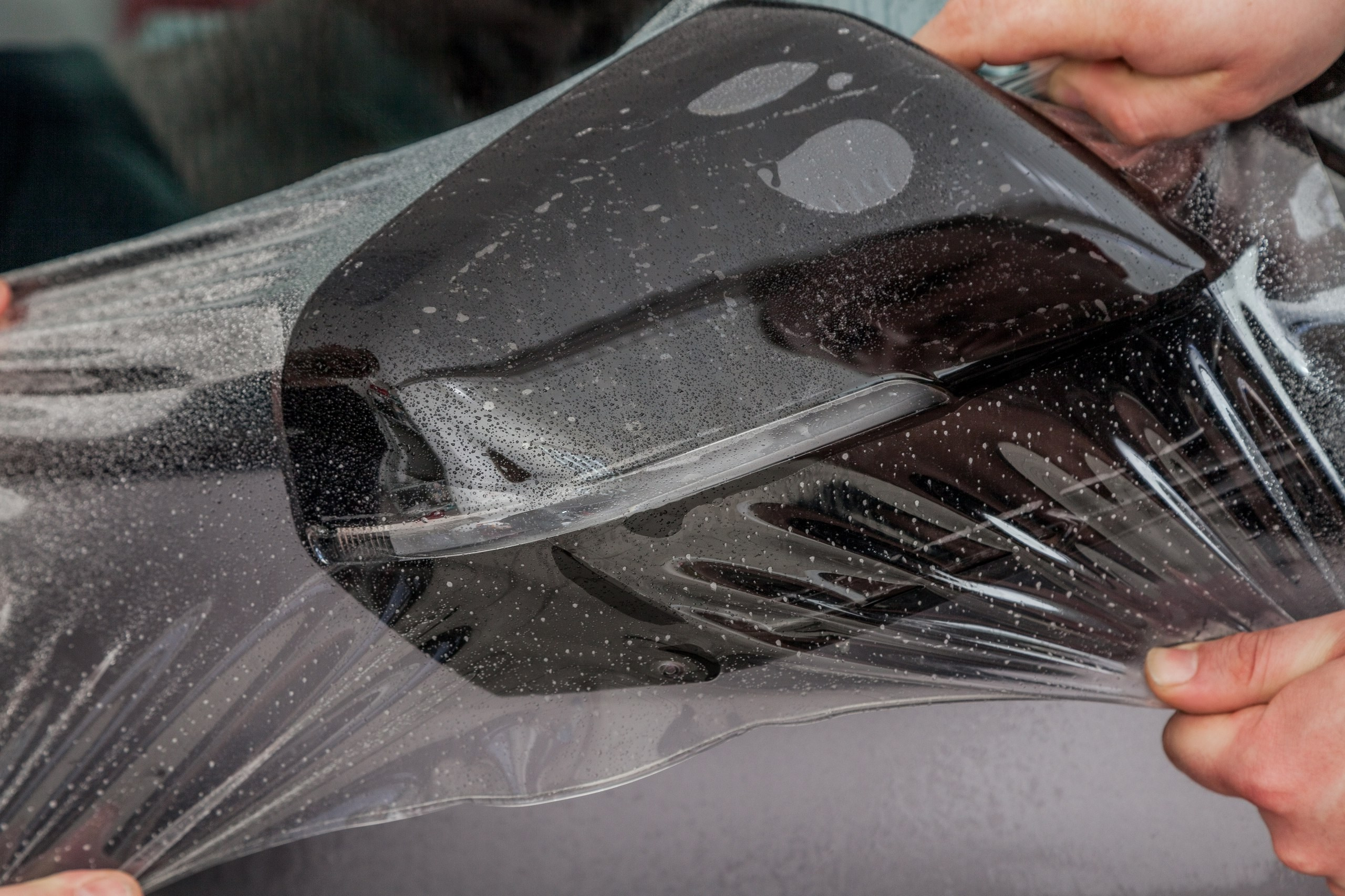 Выездная фотосъемка защитной плёнки для авто. Предметная фотосъемка в Санкт-Петербурге