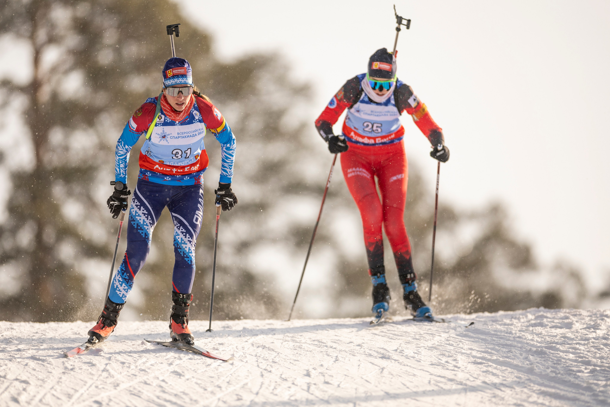 Всероссийская спартакиада. Гонка преследования женщины. Спортивный репортажный фотограф Казань Нафис Сиразетдинов