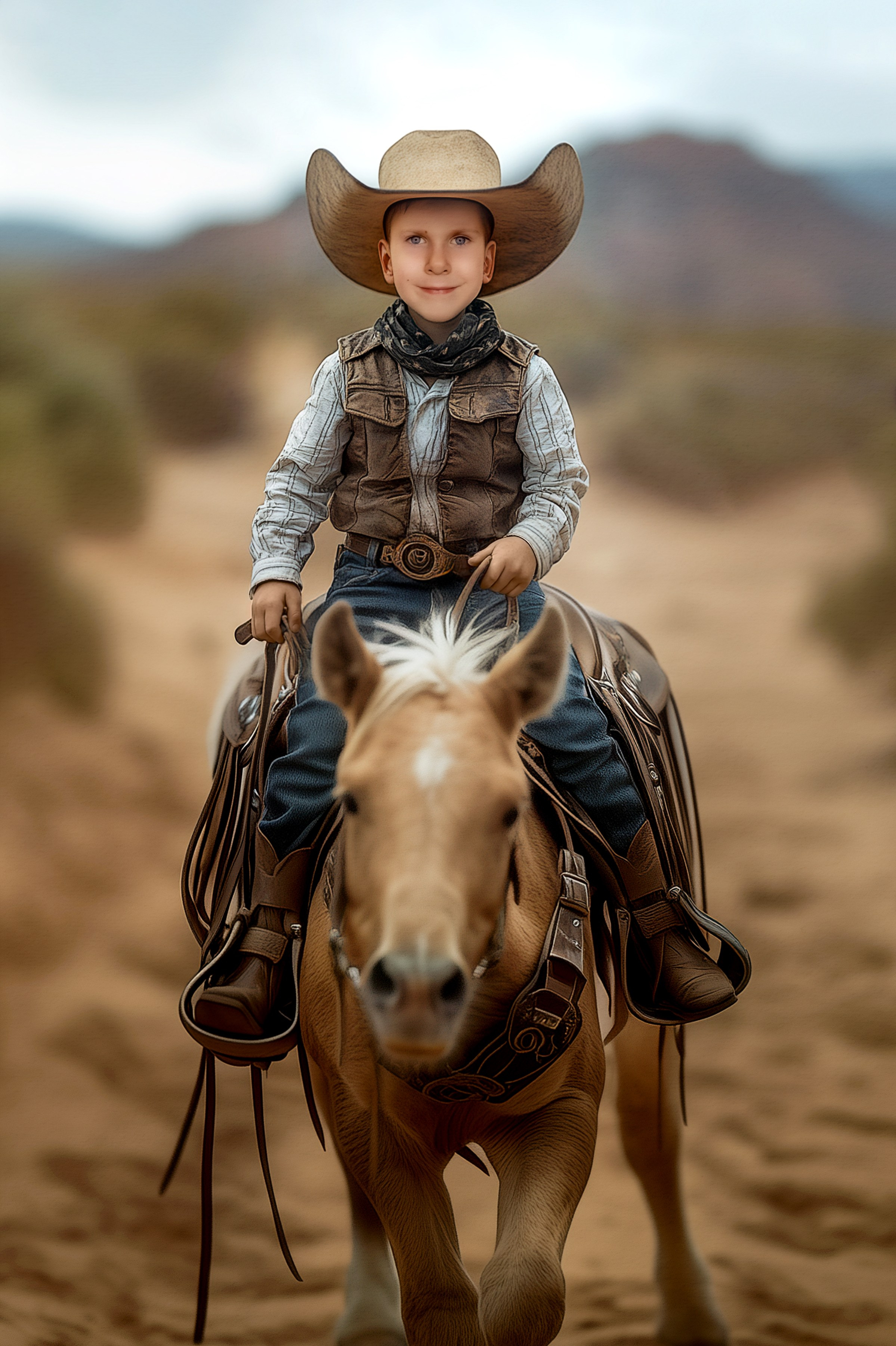 Ковбой на лошади. Выпускные альбомы в Ставрополе