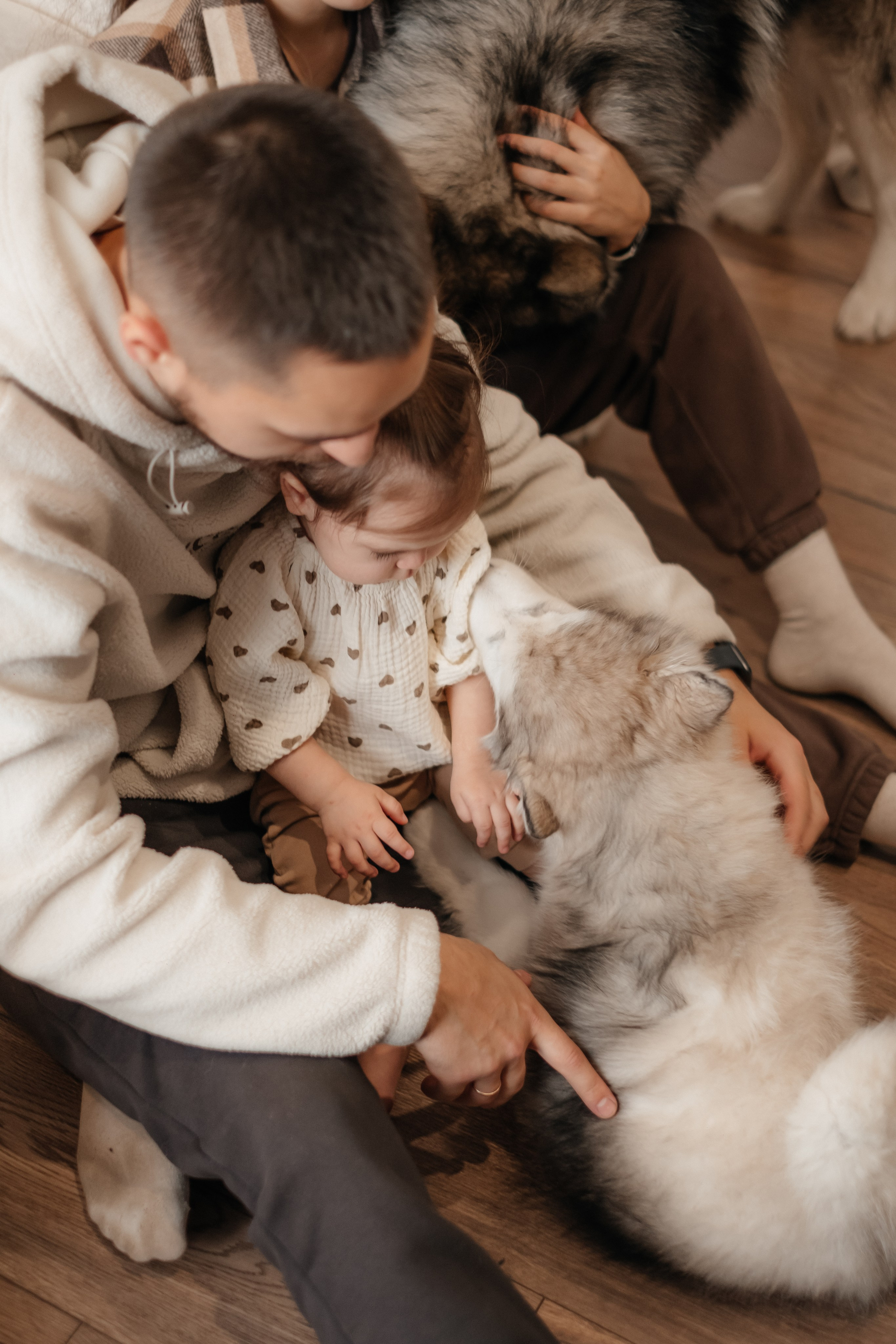 Катя, Саша и Еся | домашняя съемка. Фотограф в Новосибирске Диана Ильиных