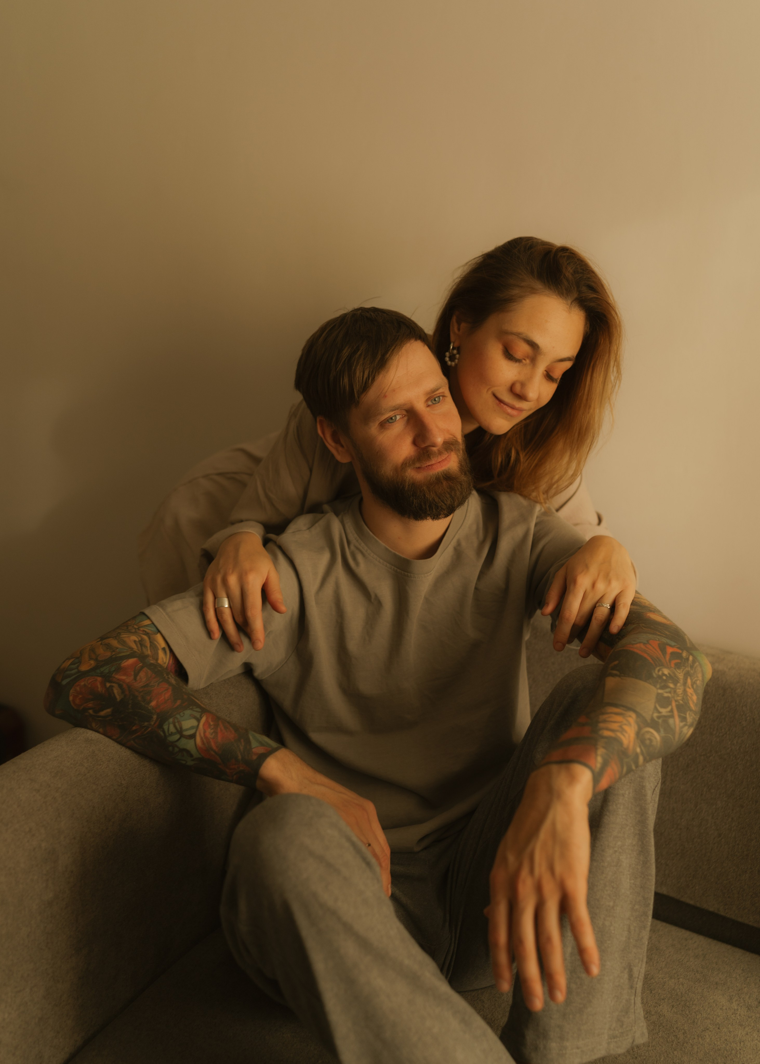 Катя и Андрей | домашняя. Фотограф в Новосибирске Диана Ильиных