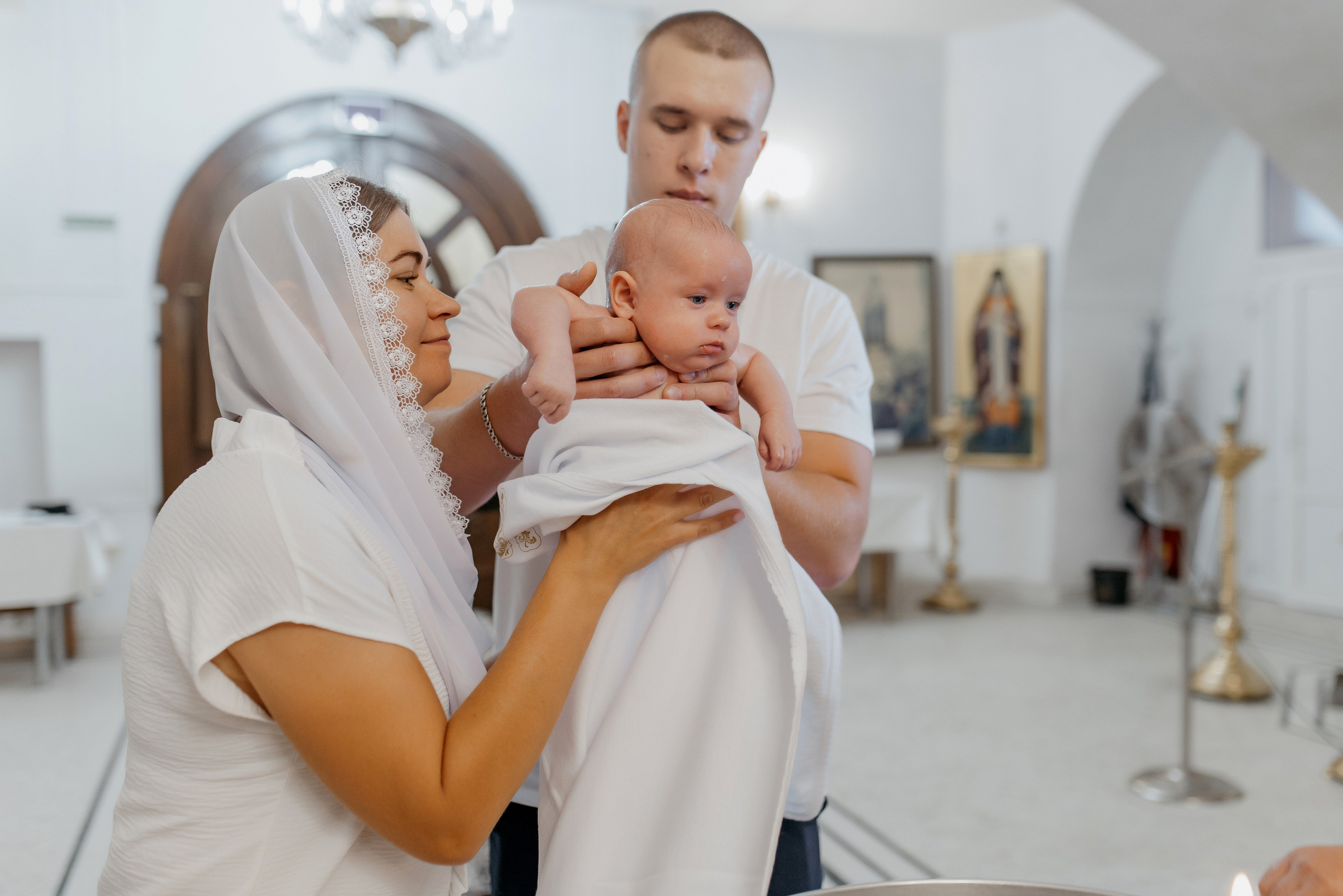 Таинство Крещения Михаила. Свадебный и Семейный Фотограф в Краснодаре