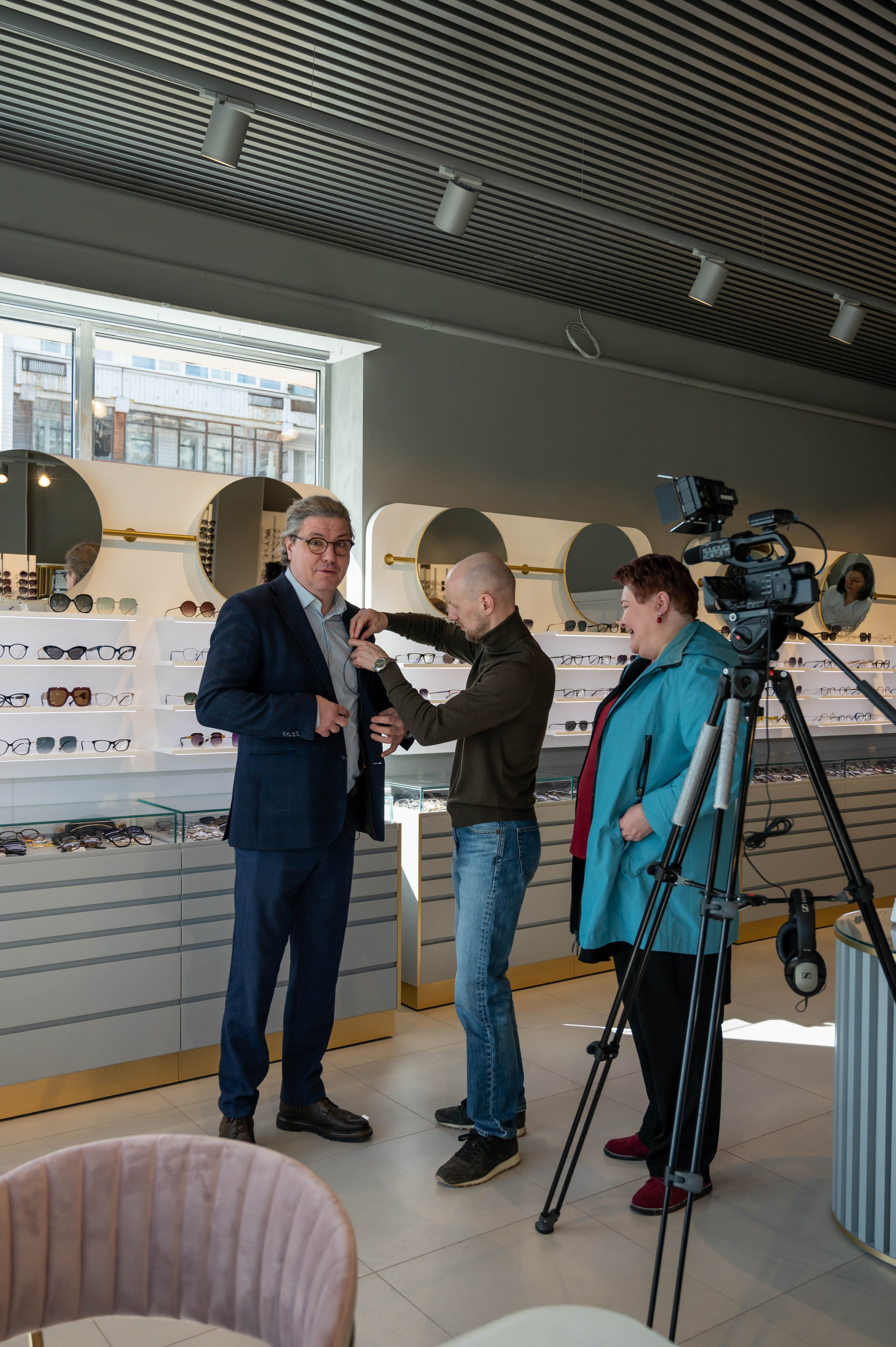 Съёмка открытия оптики