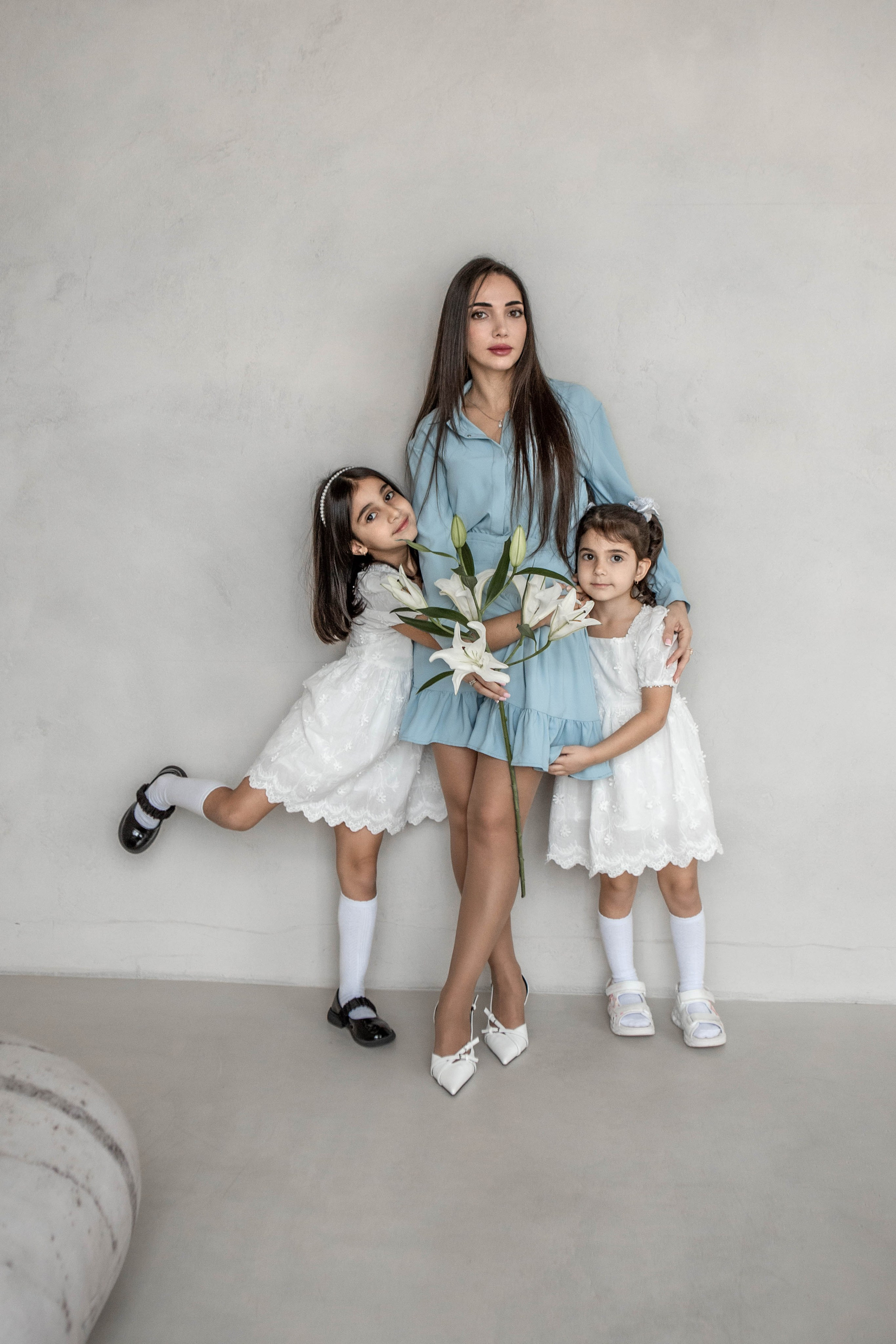 Мама и дочки. Фотограф Екатерина Голицына