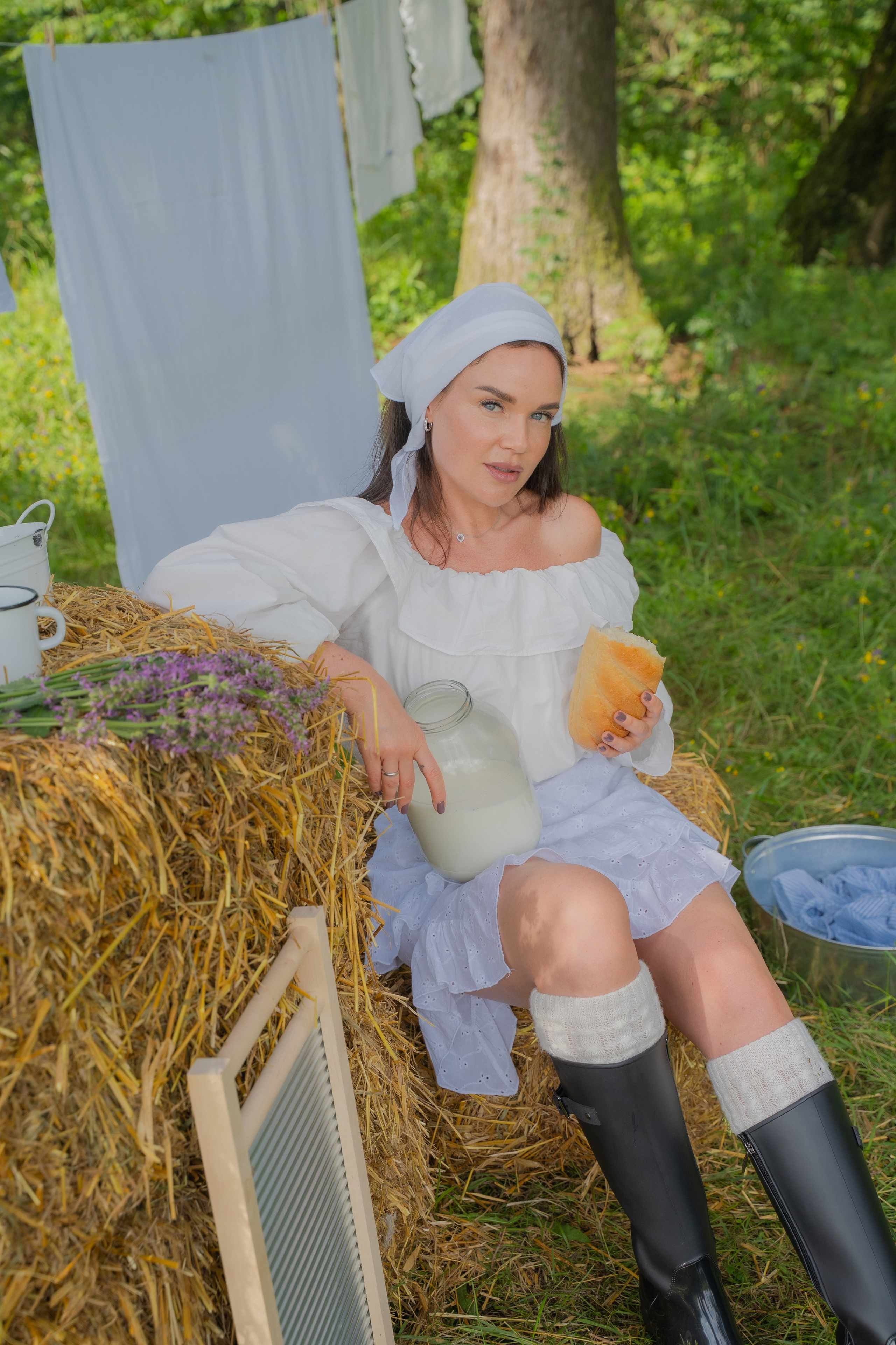 Фотосессия на природе «прачка»