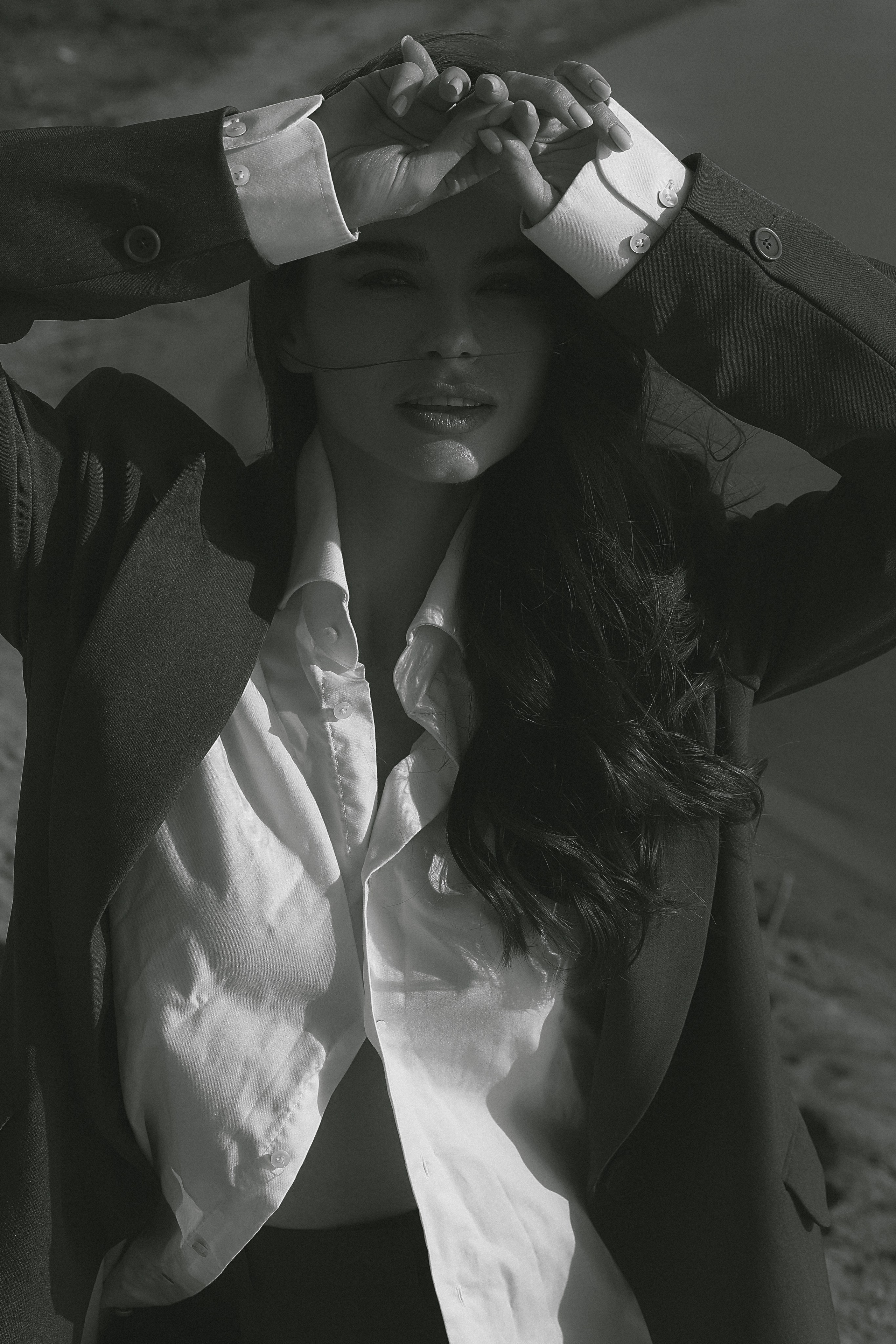 Мария, съемка на берегу