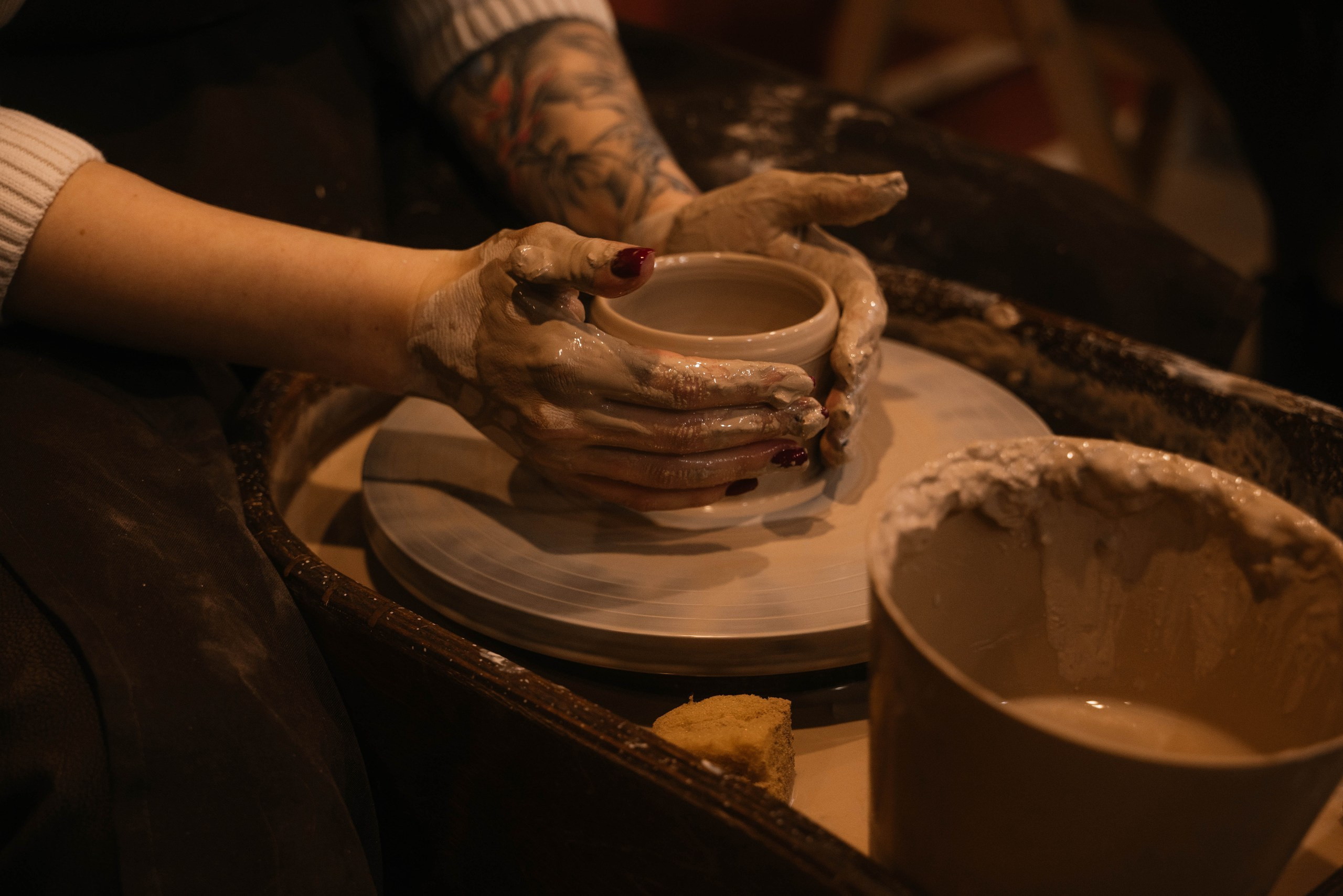 День рождения в гончарной мастерской. Свадебный, семейный фотограф в Рязани Лена Брант