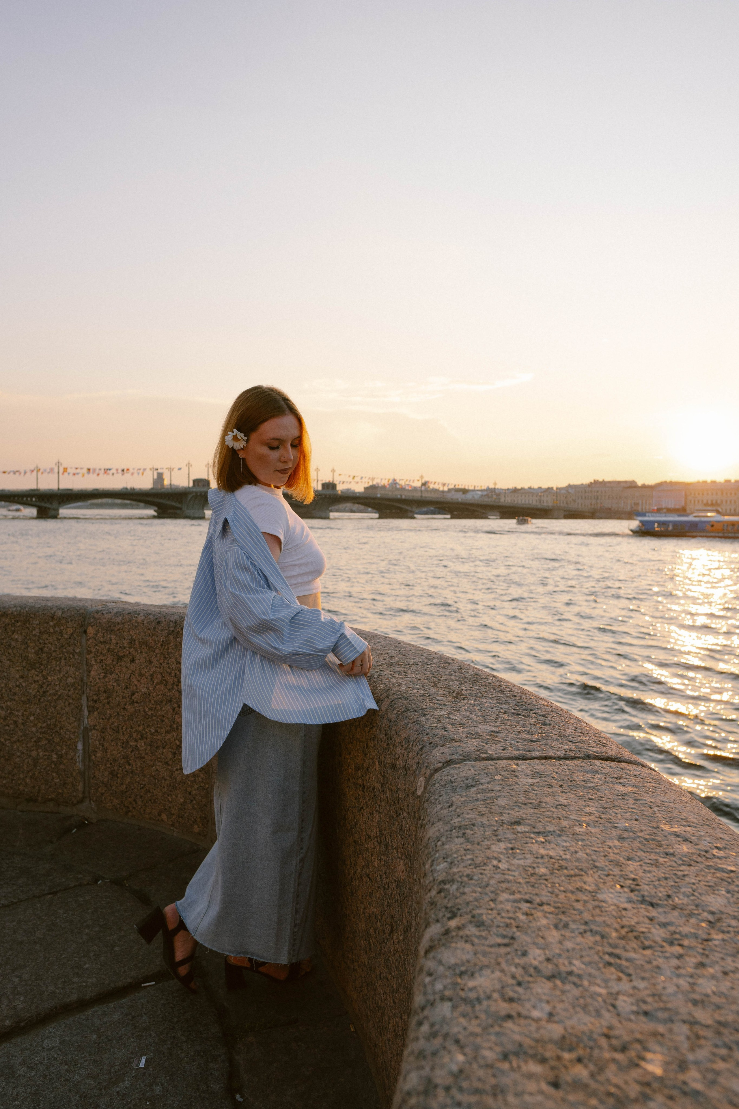 Виктория, ромашки и летний закат. Фотограф в Санкт-Петербурге Головина Анастасия
