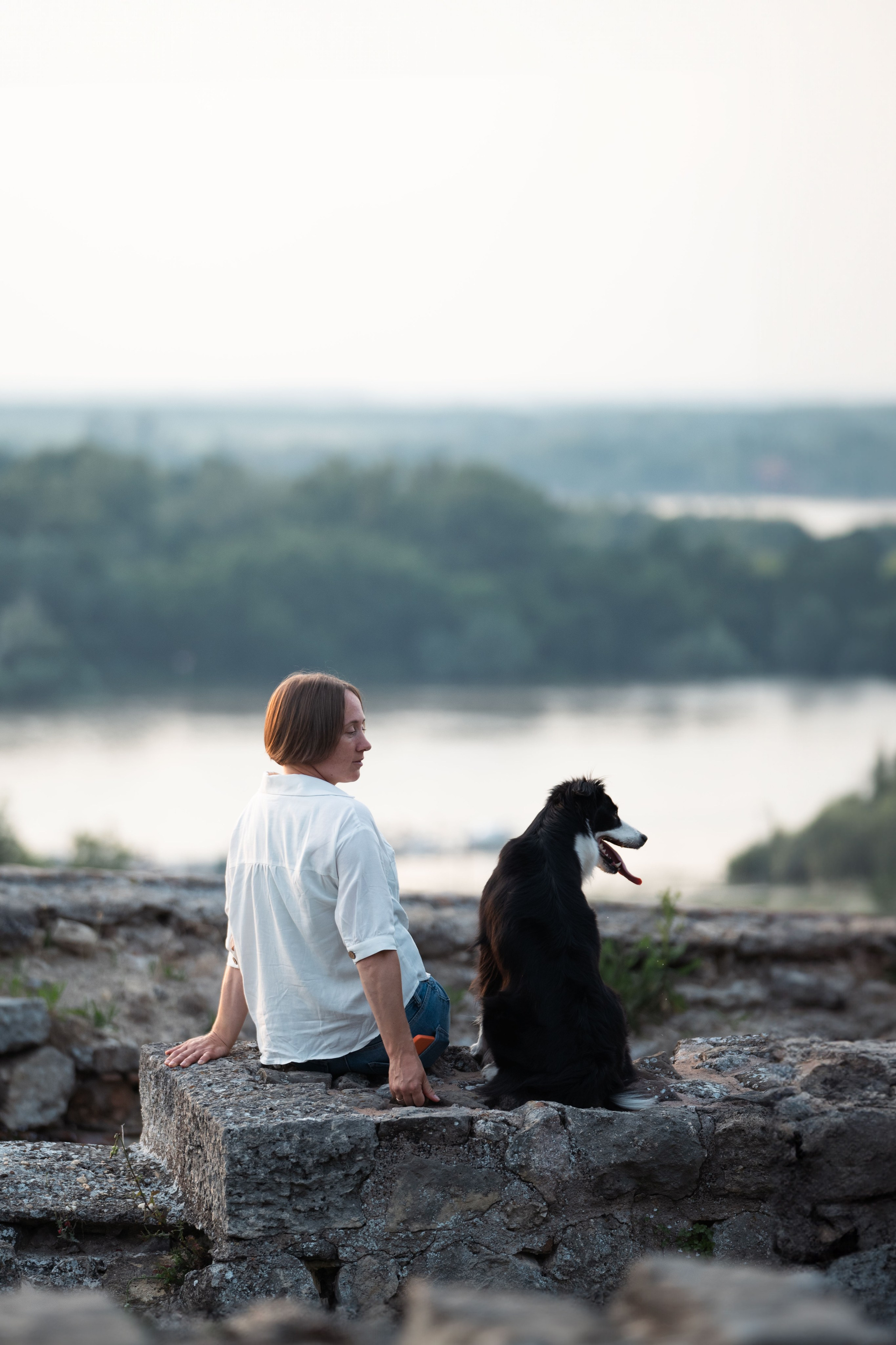 Белград, Калемегдан. Таня и Шегги. Фотограф анималист