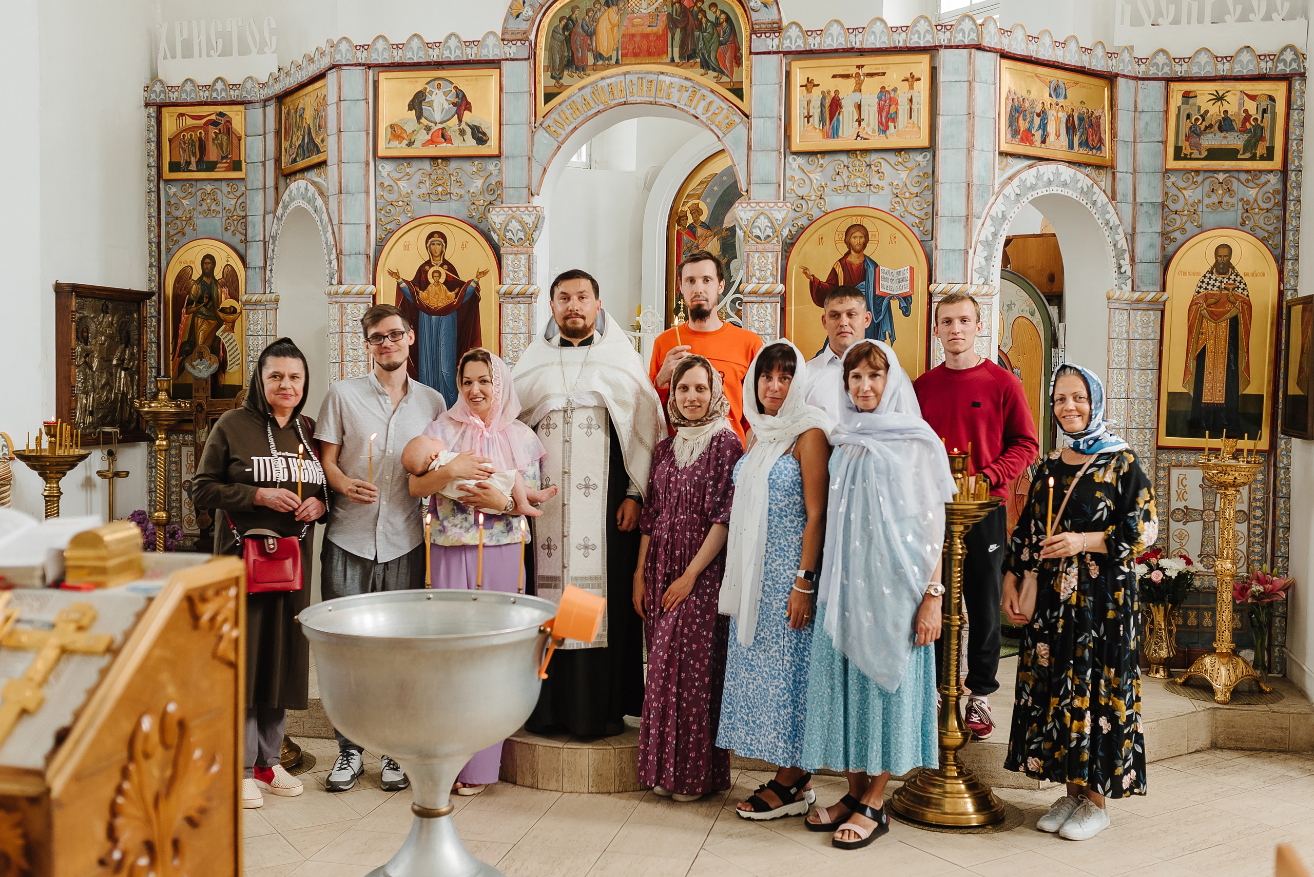 Фотосессия крещения ребенка Ногинск. Свадебный и женский фотограф город Электросталь и Ногинск