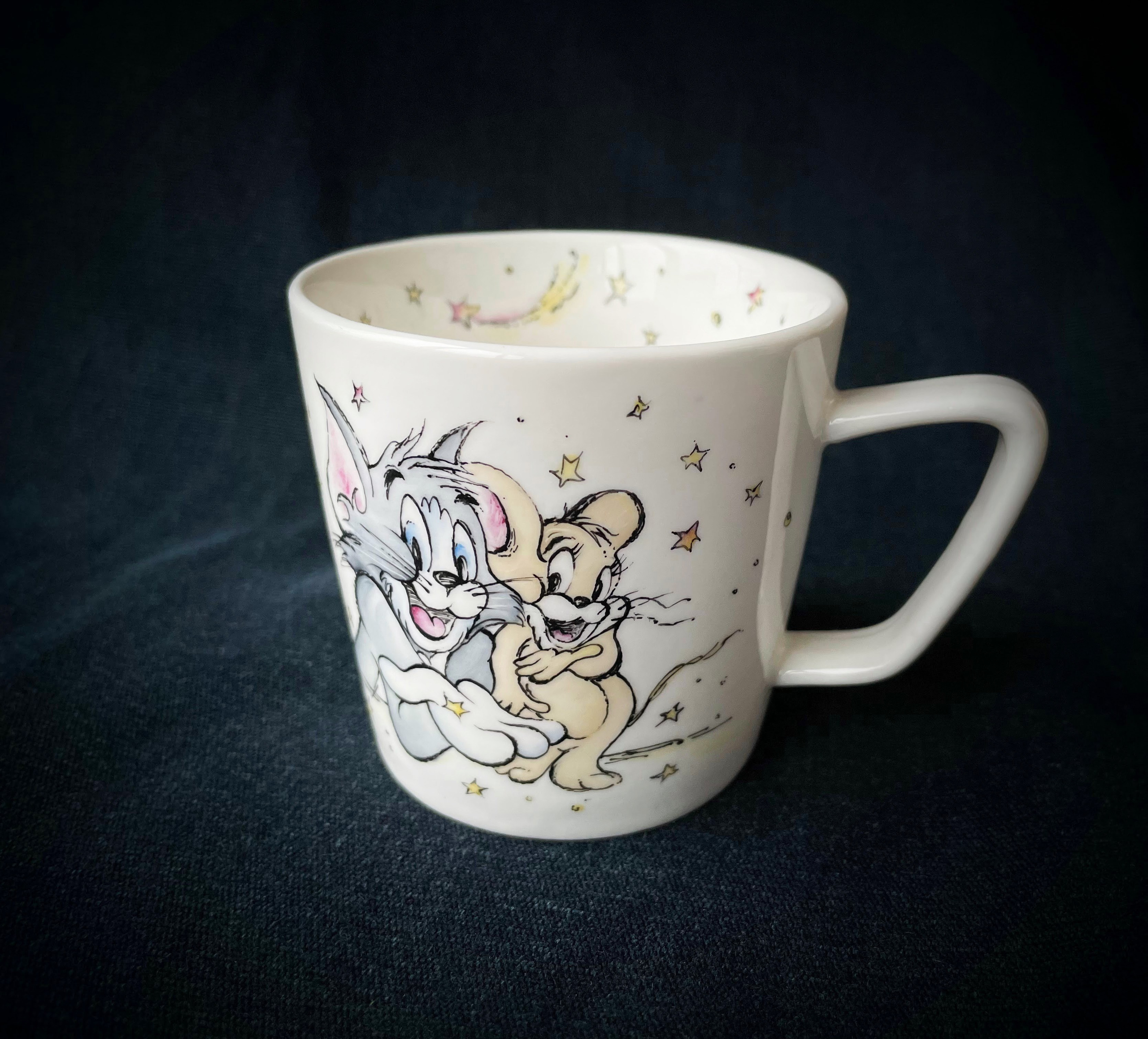 Роспись фарфора в Санкт-Петербурге. Том и Джерри