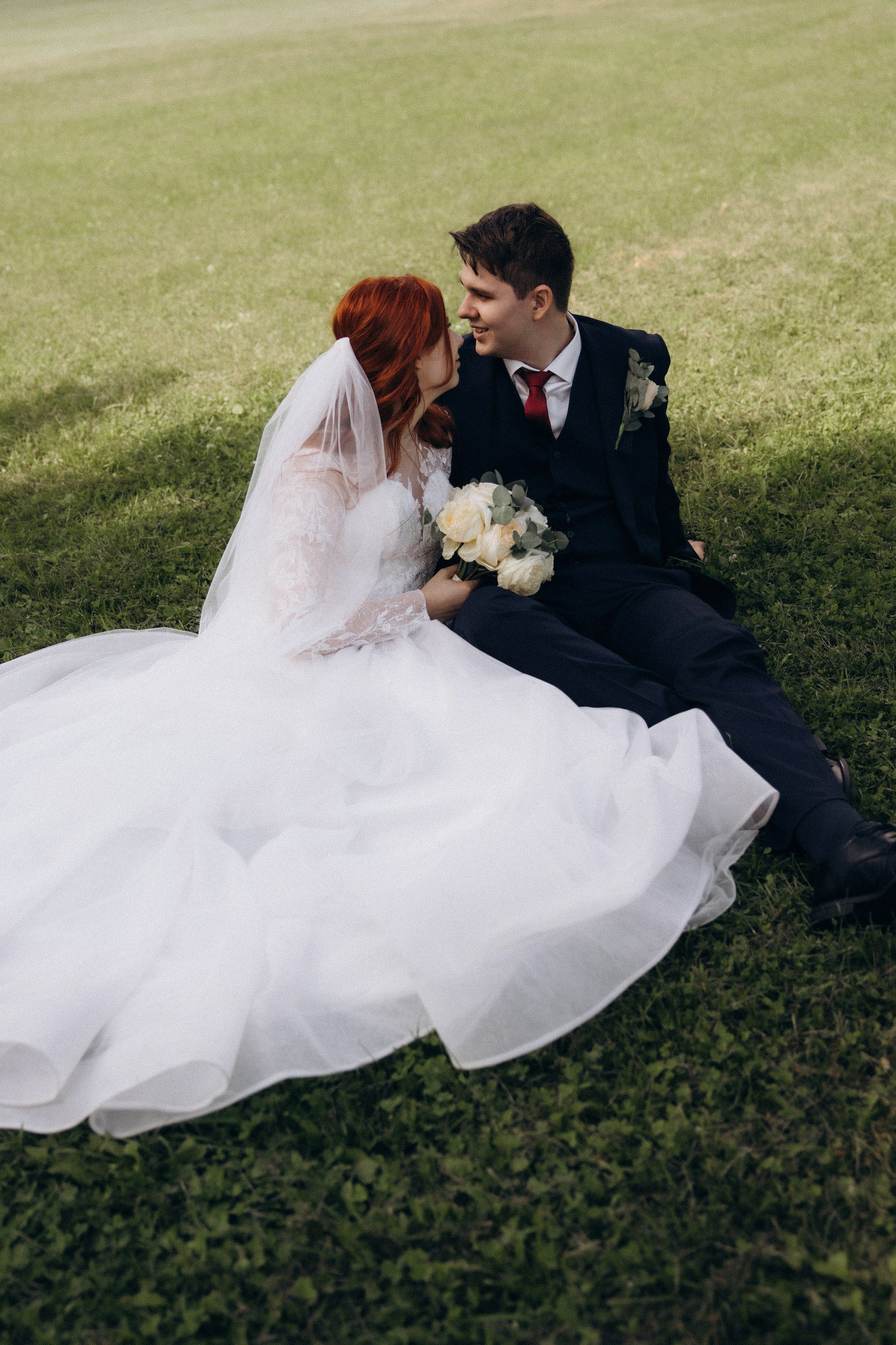 Фотосессия свадьбы Ивана и Александры в парке Горки Ленинские