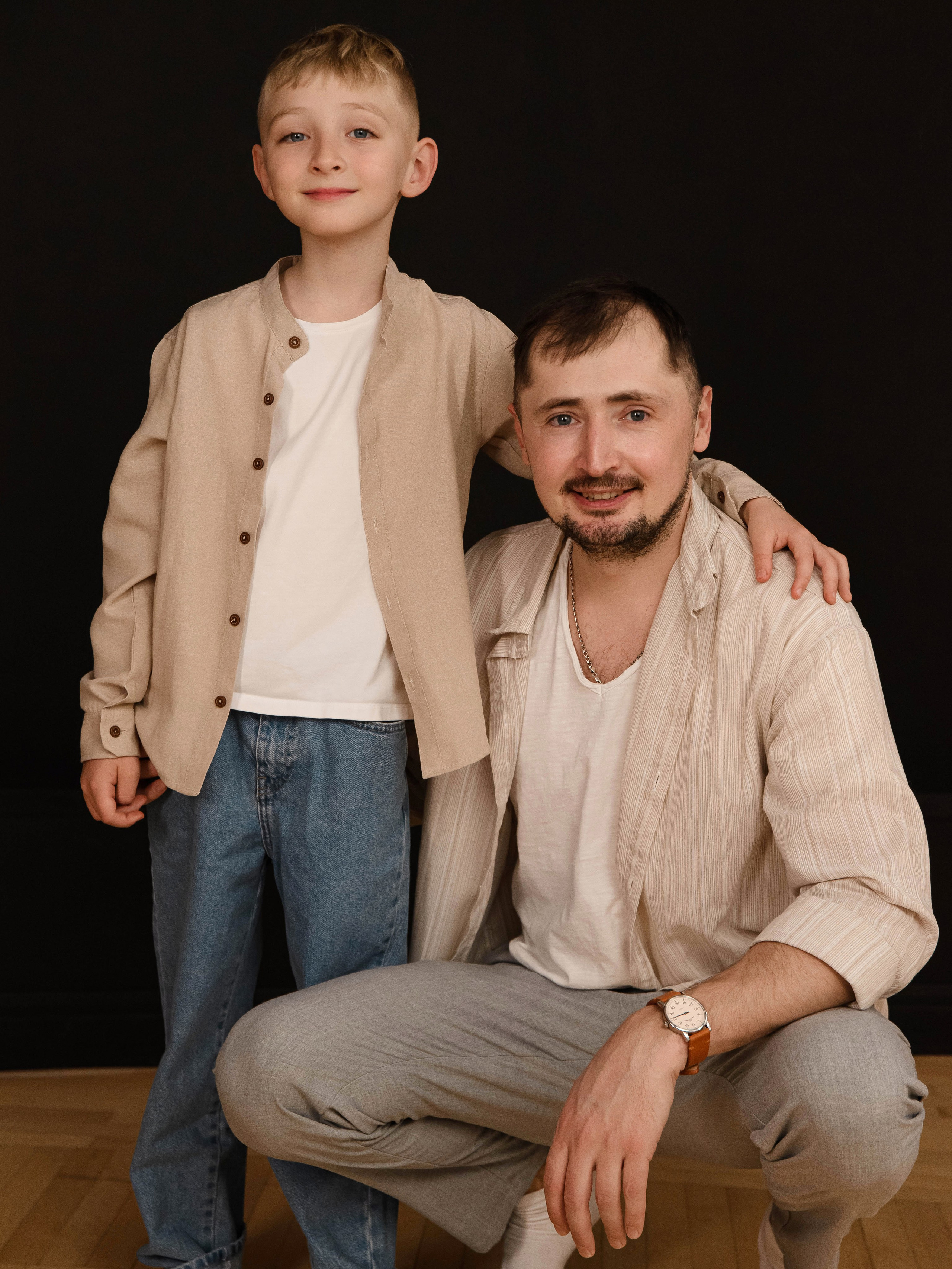 Семейная фотосессия в студии Окна. Свадебный и семейный фотограф в Славянске-на-Кубани Прохорова Алёна