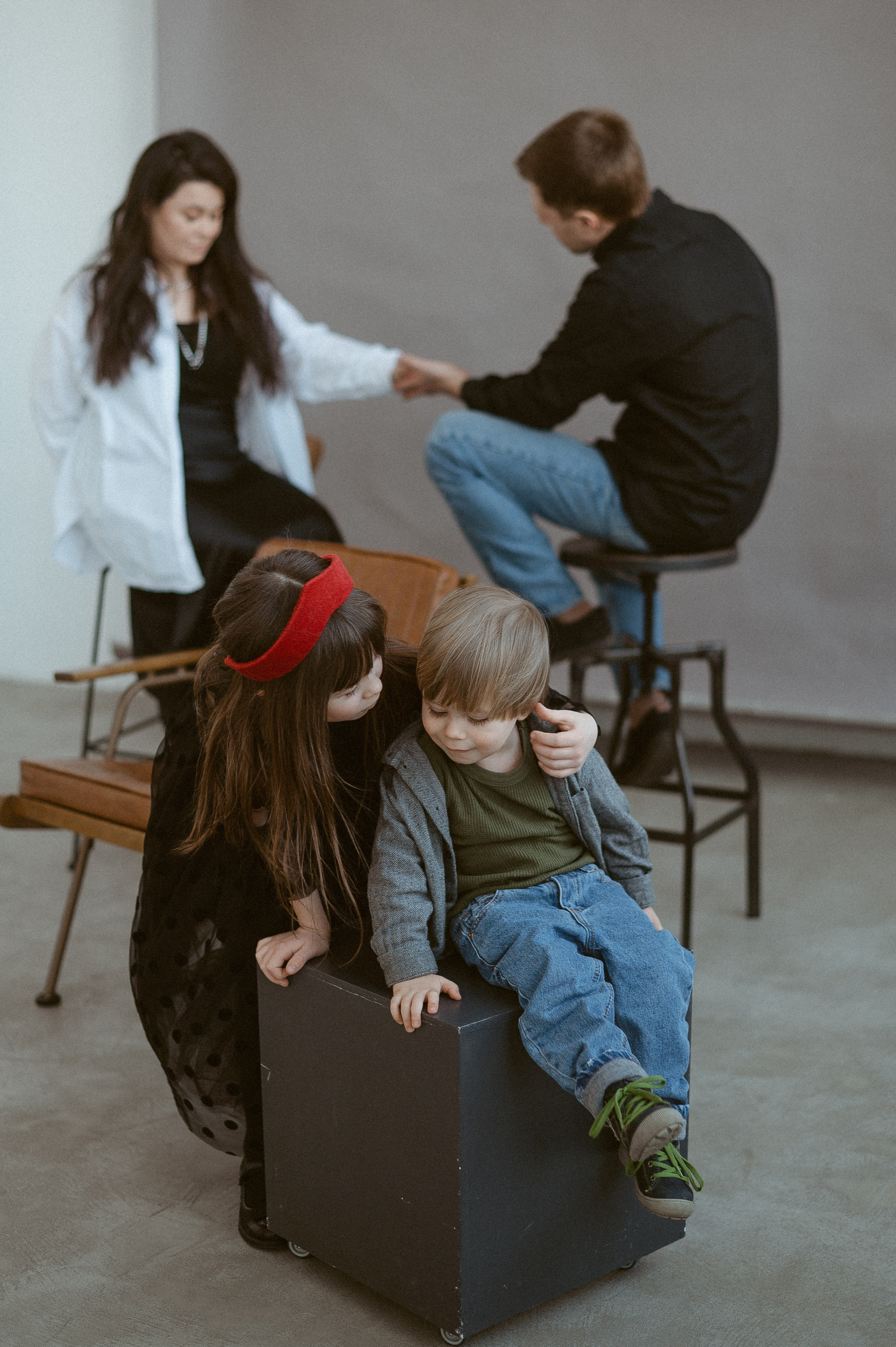 Семейная фотосессия в студии. Свадебный фотограф в Ярославле Денис Медоваров
