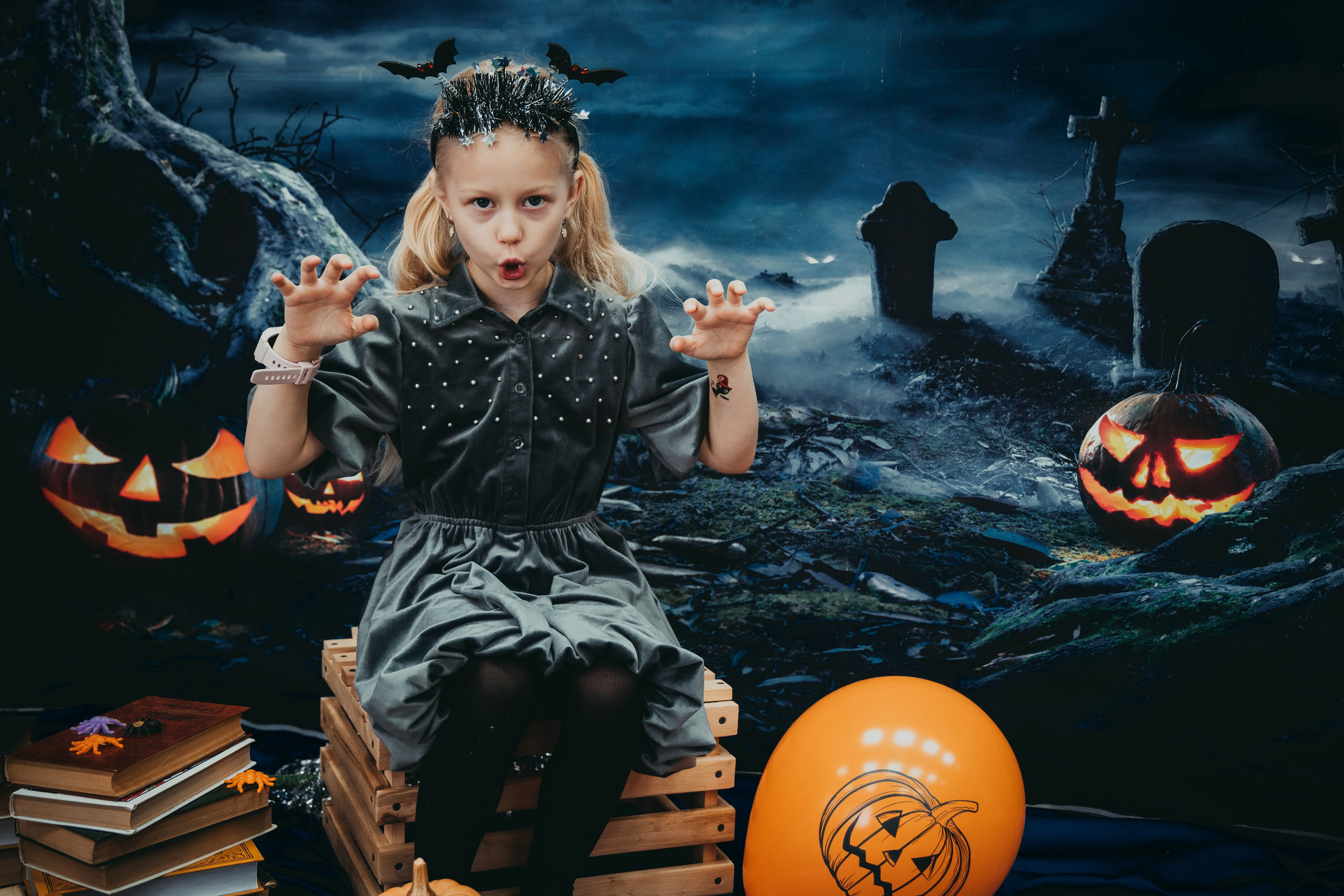 Детский праздник Halloween 28.10.2023. Свадебный и семейный фотограф в Красноярске Леонид Максимов