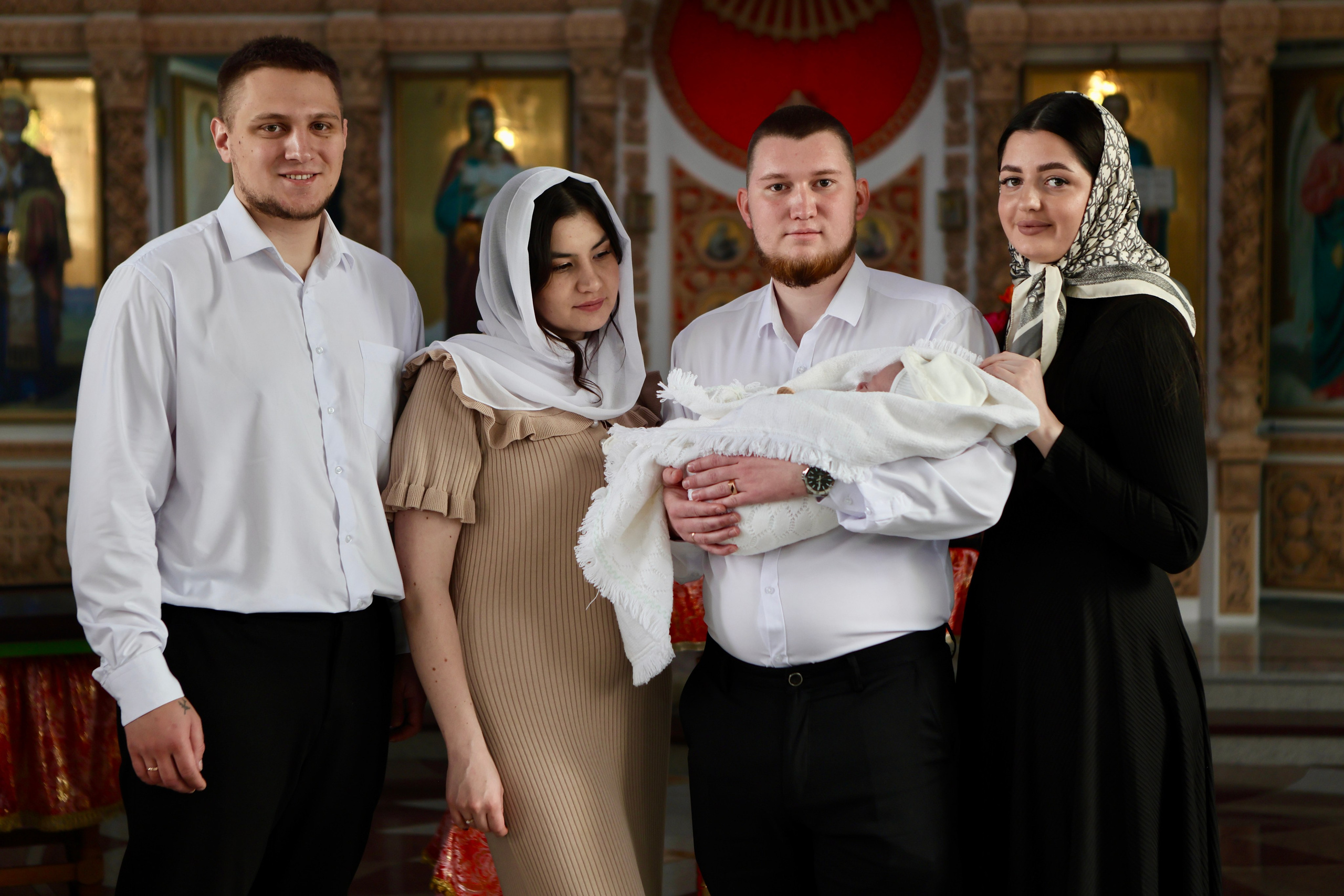 Яна и Максим —крещение Михаила. Фотограф в Курске Смирнов Евгений