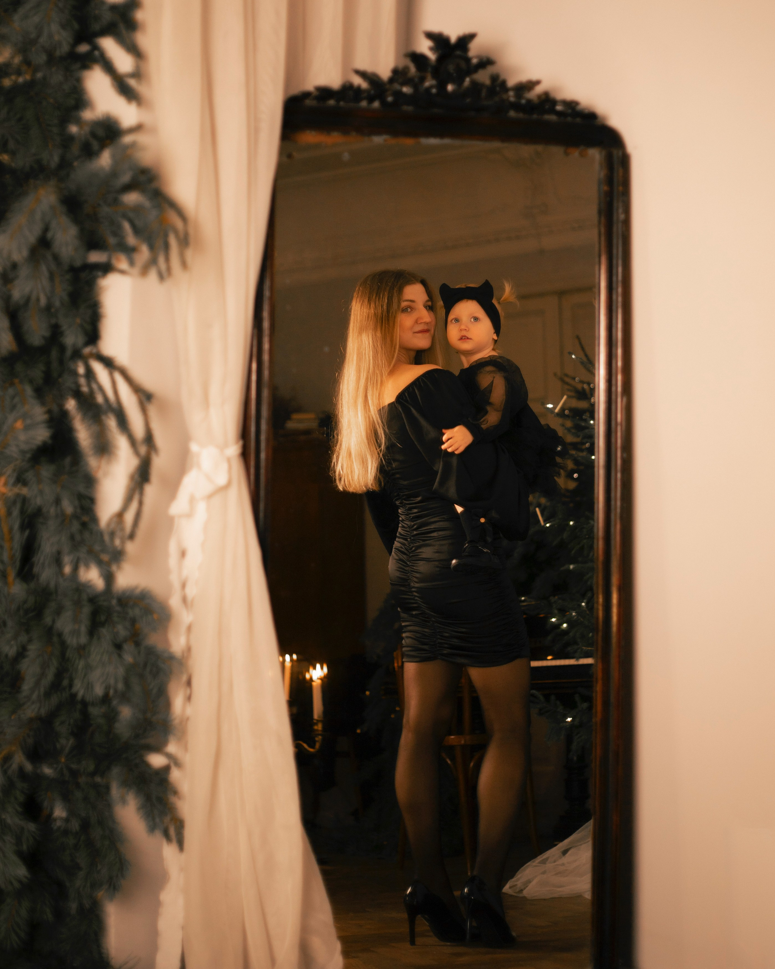 Новогодняя съёмка в фотостудии