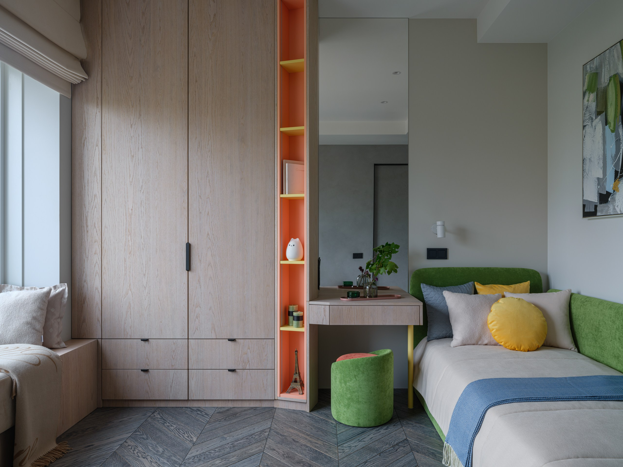 Юлия Шевелева дизайн проект Цветная, большой квартиры на Первомайской. Коваль Илья — Интерьерный и архитектурный фотограф