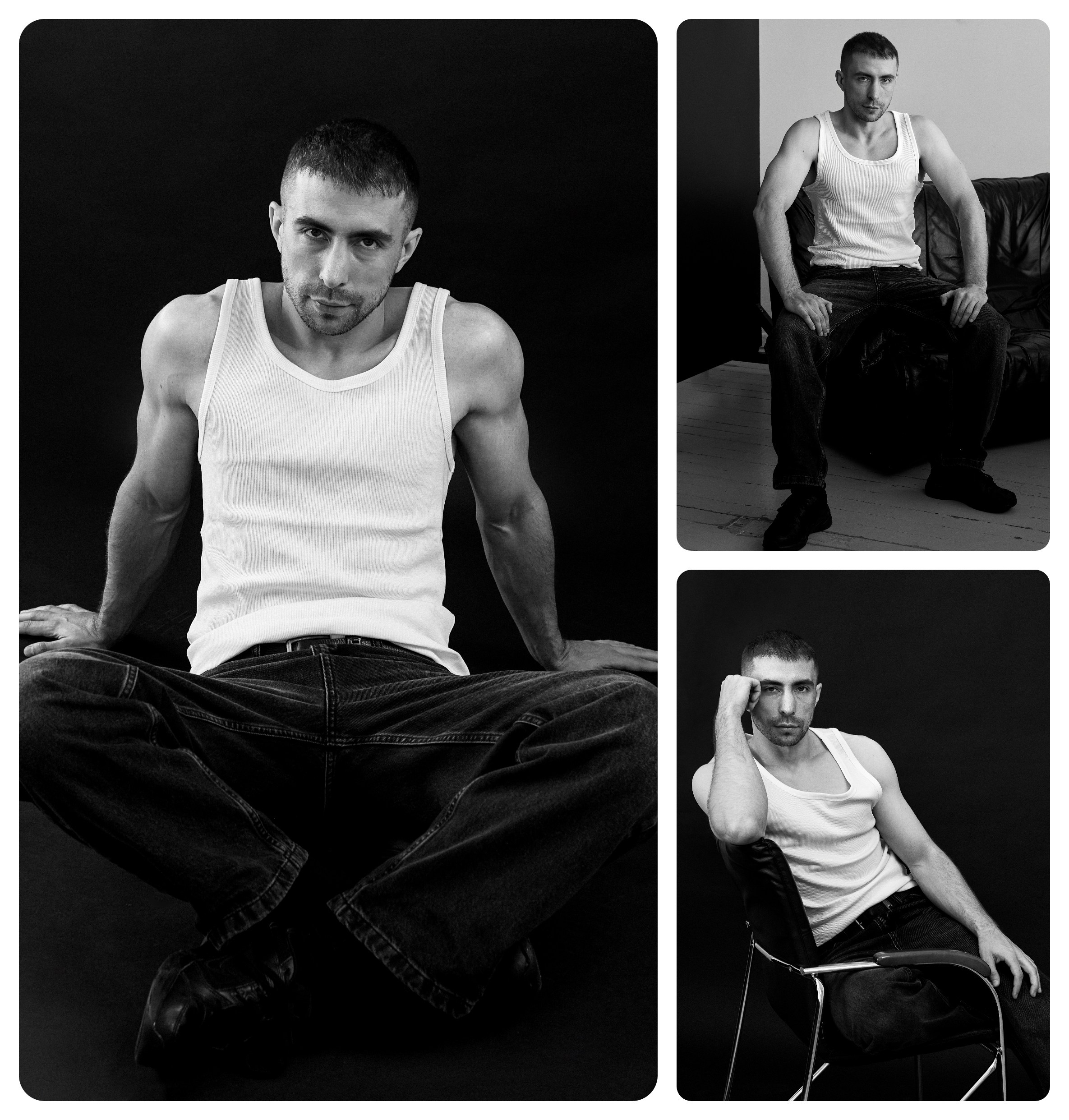 Мужские фотосессии в студии и на улице: художественные, для соцсетей, аватаров, сайтов знакомств. Фотограф Полина Завельская