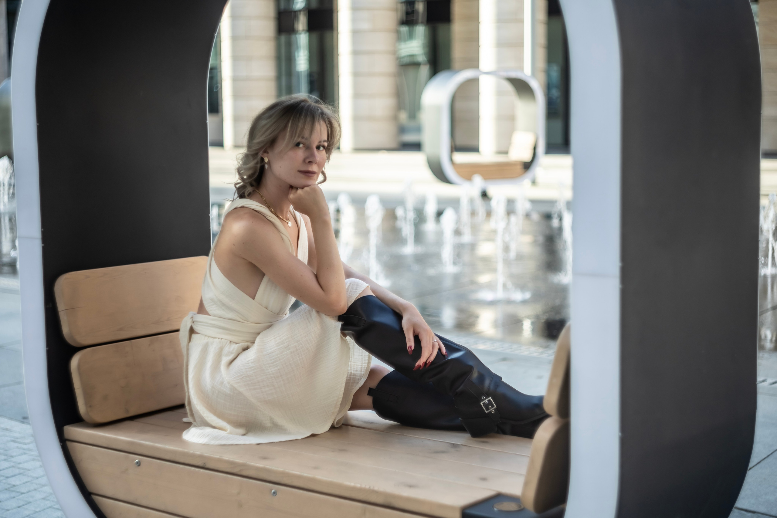 Невская ратуша и Большеохтинский мост (2025). Драчёва Елена портретный фотограф Санкт-Петербург