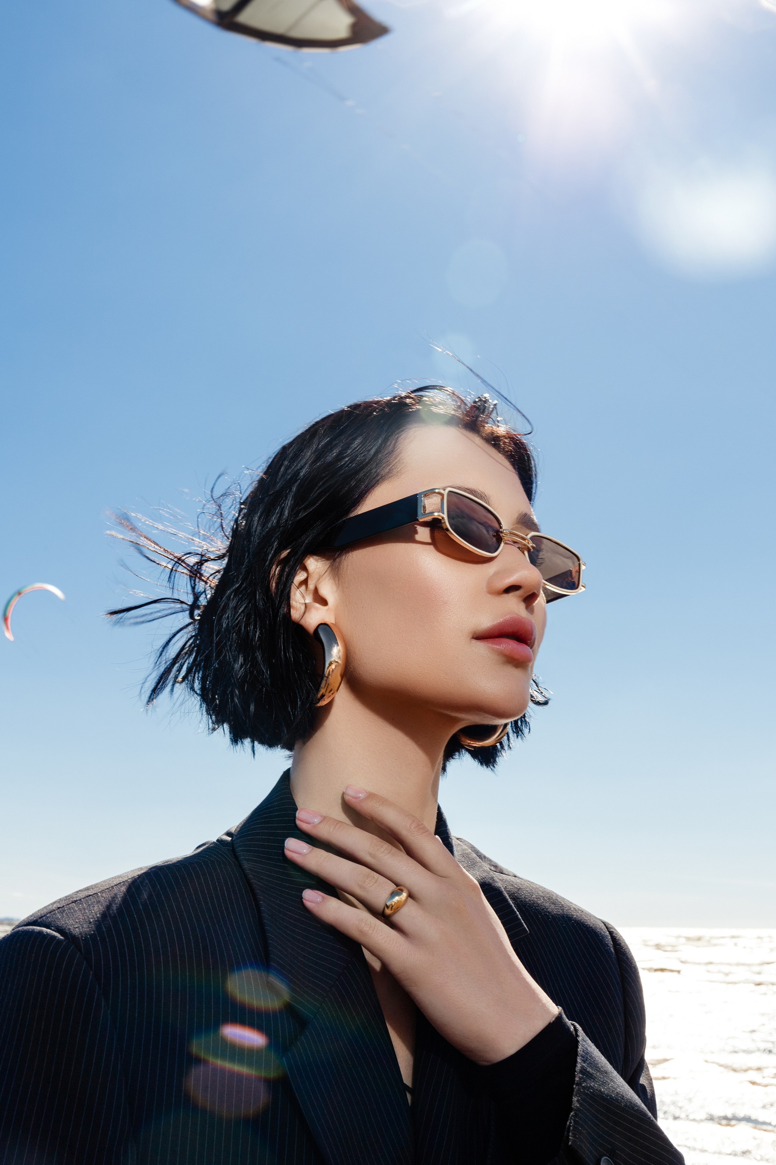 Летняя fashion-съёмка в Петербурге — на Финском заливе