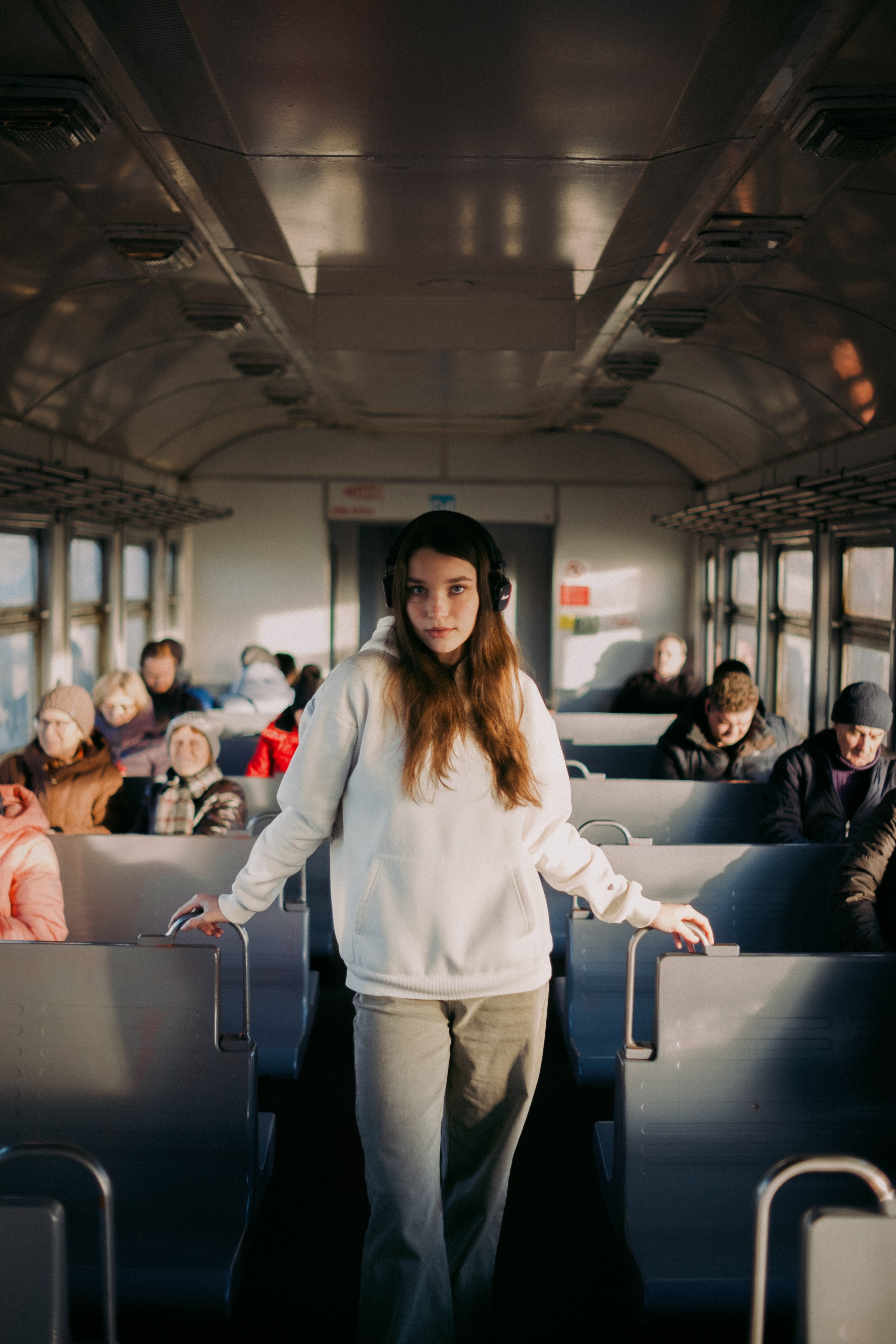 Ксюша. Съёмка в электричке. Lickord
