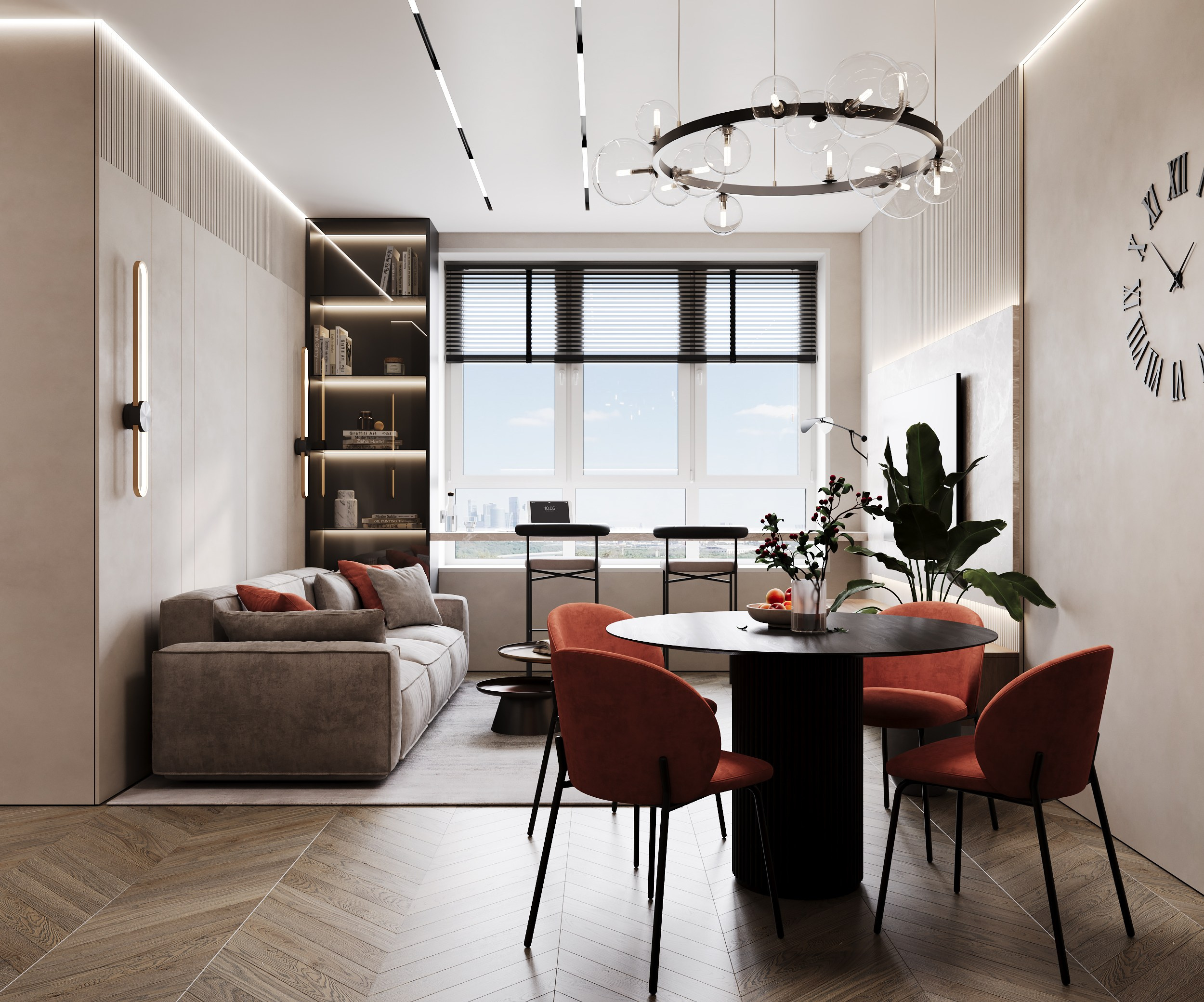 Проект ЖК Западный порт. Artstudio17 Дизайн-студия Ирины Чабан в Москве