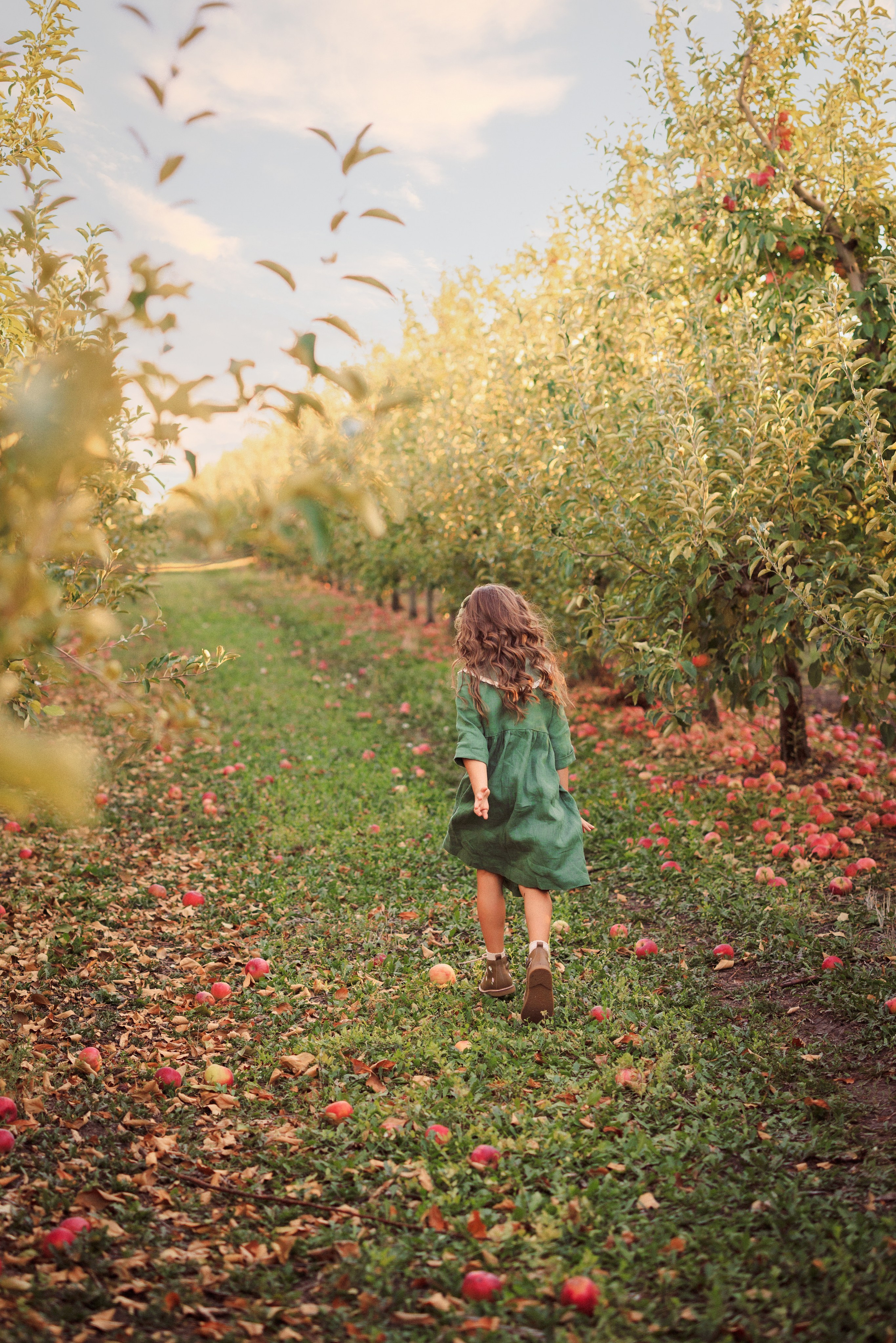 Семейная фотосессия в Яблоневом саду. Семейный и детский фотограф в Краснодаре Анна Трашкова