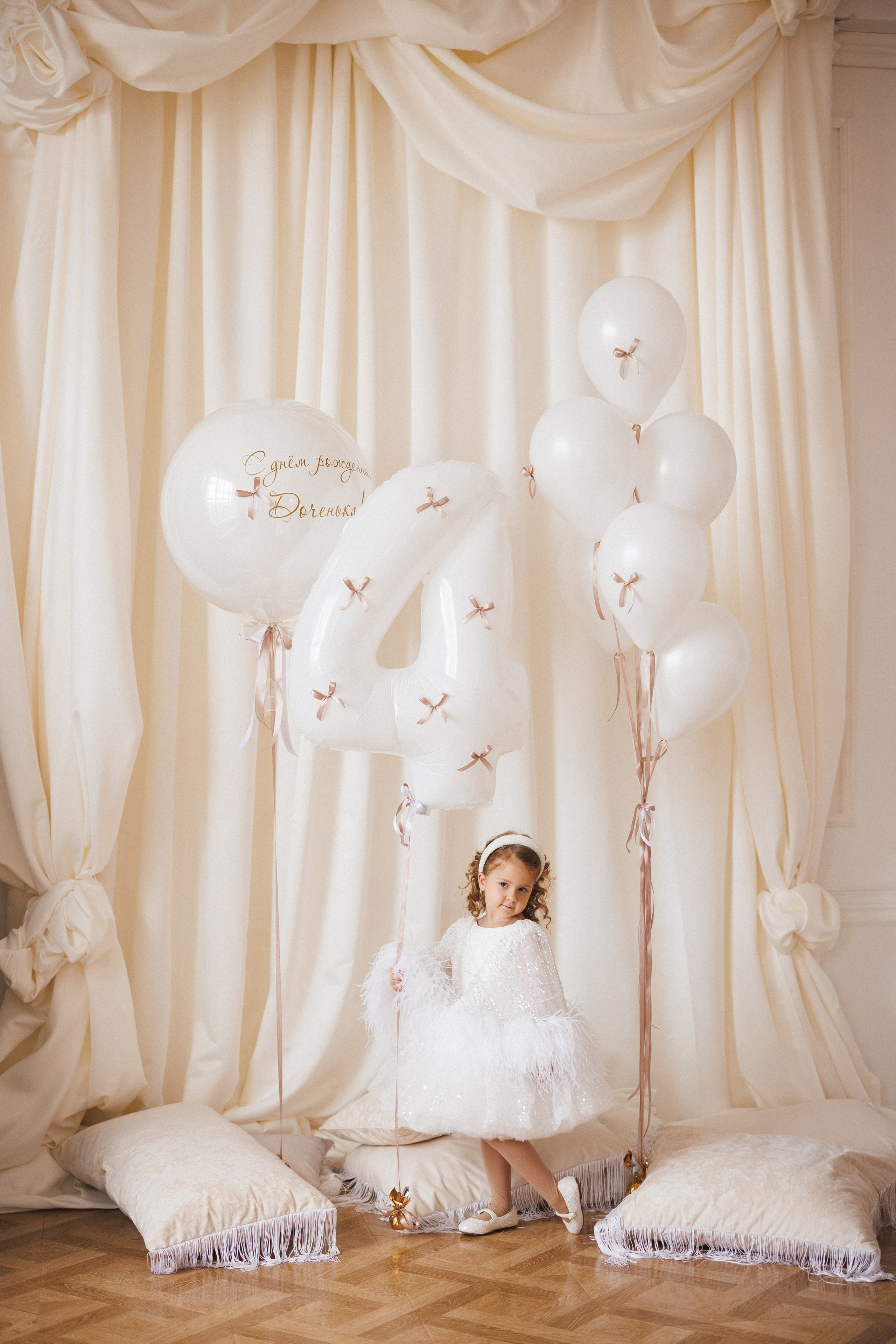 Фотосессия к дню рождения для девочки 4 года. Семейный и детский фотограф в Краснодаре Анна Трашкова