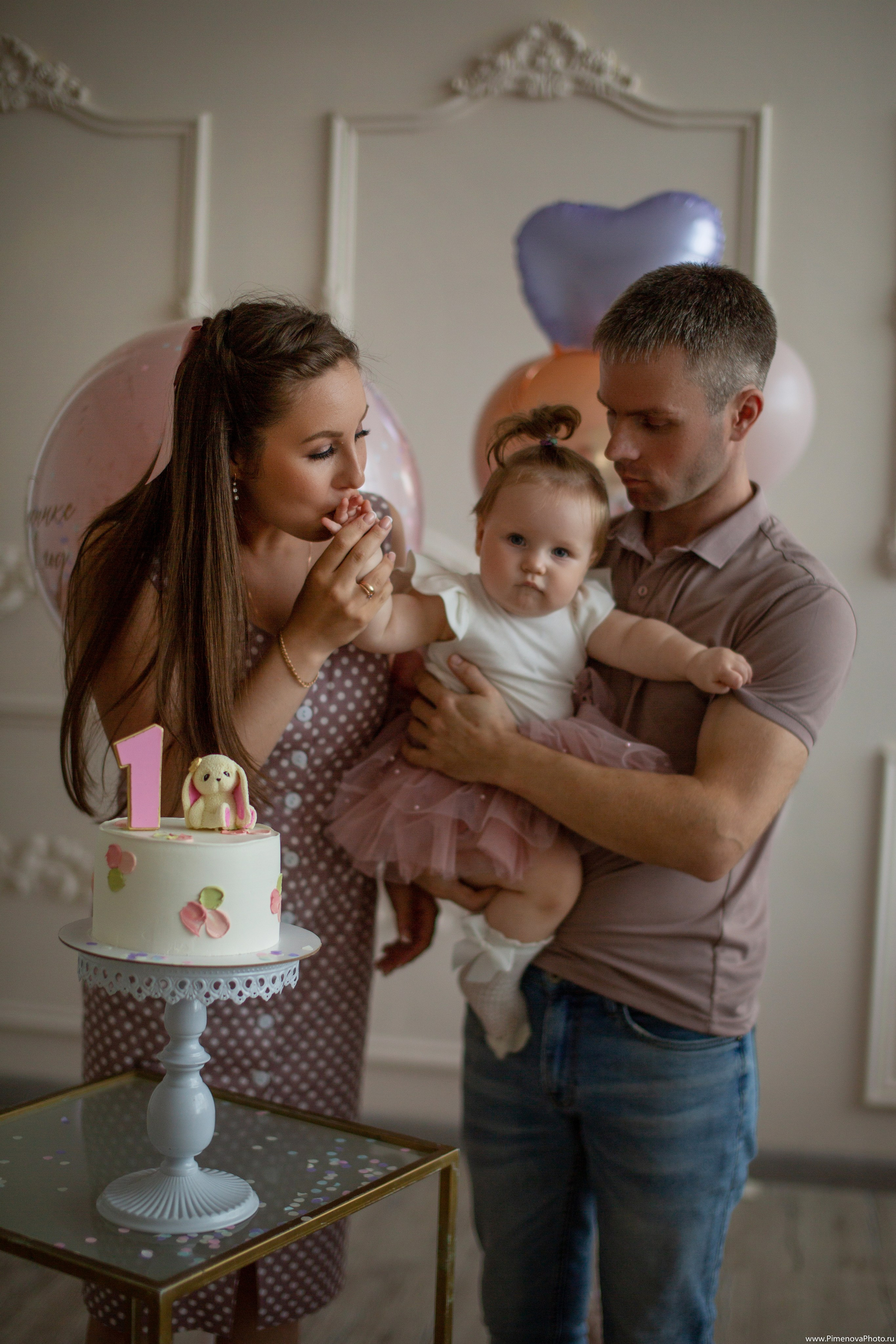 День Рождения Ксении, 1 год. Семейный и детский фотограф в Петрозаводске