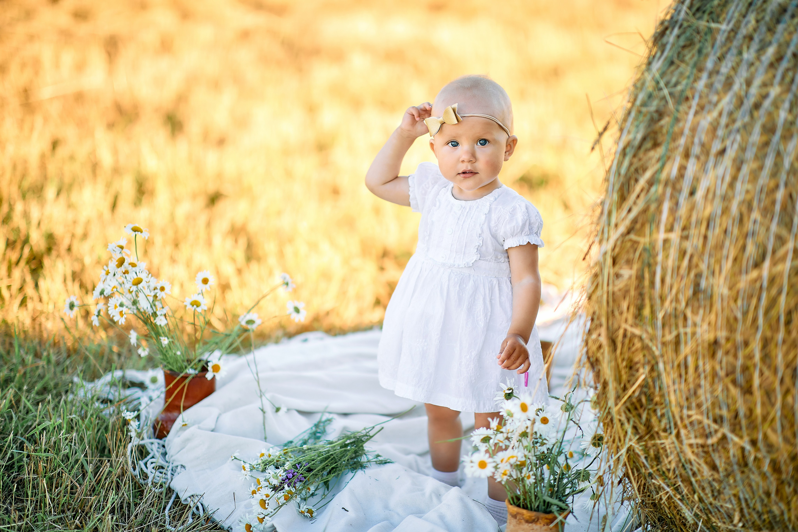 Сонечка в ромашках. Семейный и детский фотограф в Ярославле Юлия Галашина