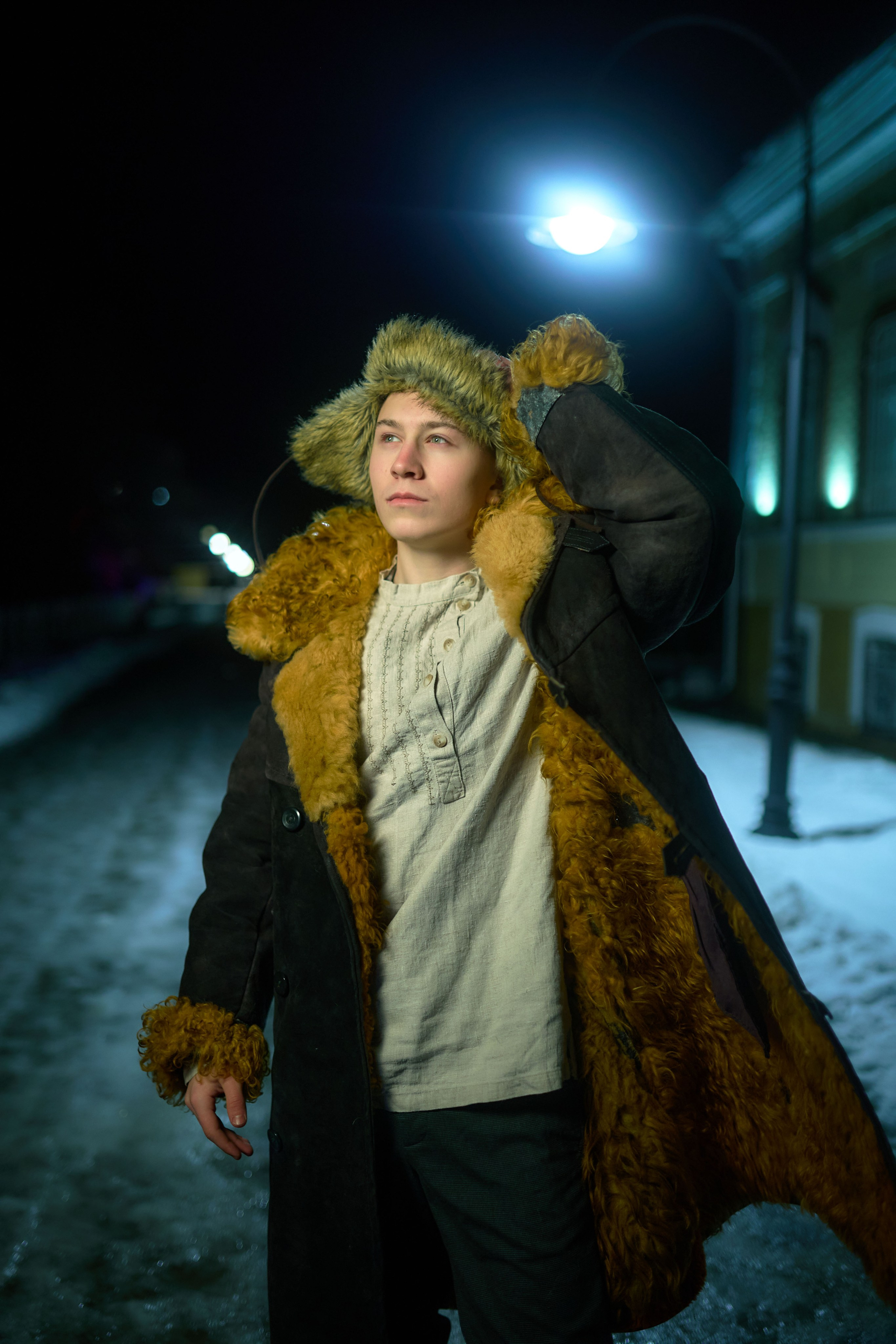 купеческая, тематическая фотосессия чебоксары полушубок