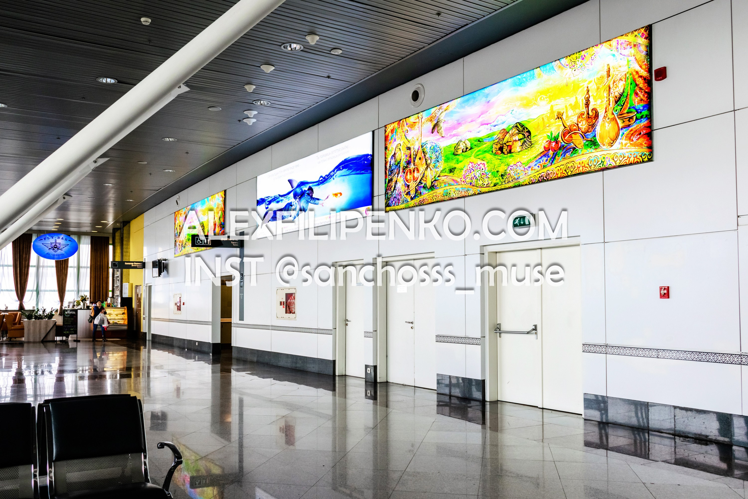 Фотосъемка для рекламного оператора MYD Production в Аэропорту Астаны. Фотограф интерьера недвижимости и архитектуры в Астане