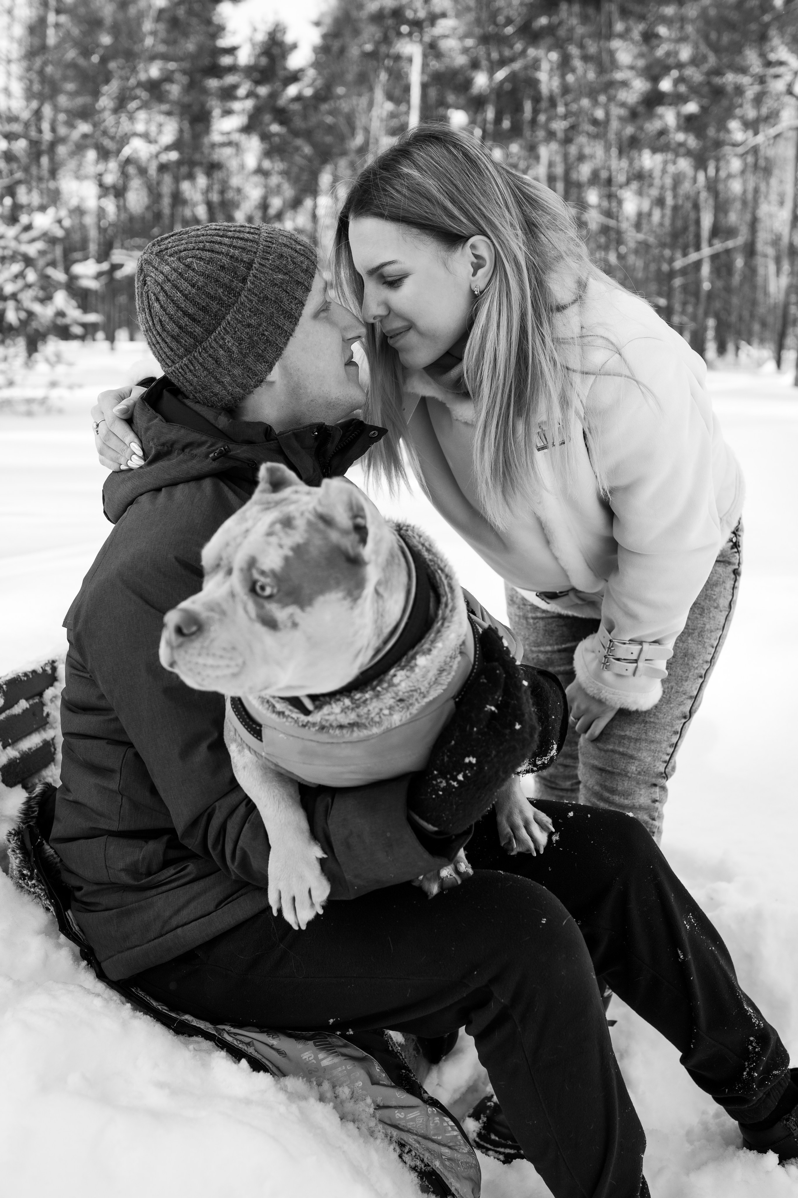 Зимняя LOVE STORY Вики, Артёма и Булочки. Семейный Фотограф в Москве Ирина Хохлова