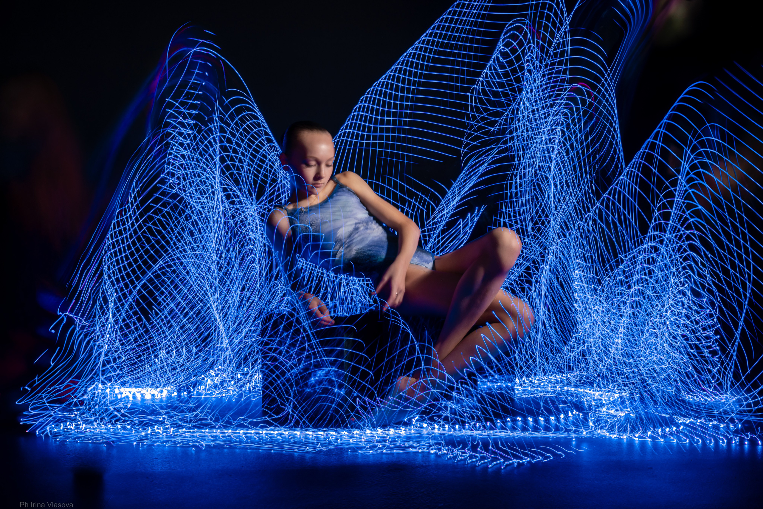 фотосессия со смазами и смешанным светом