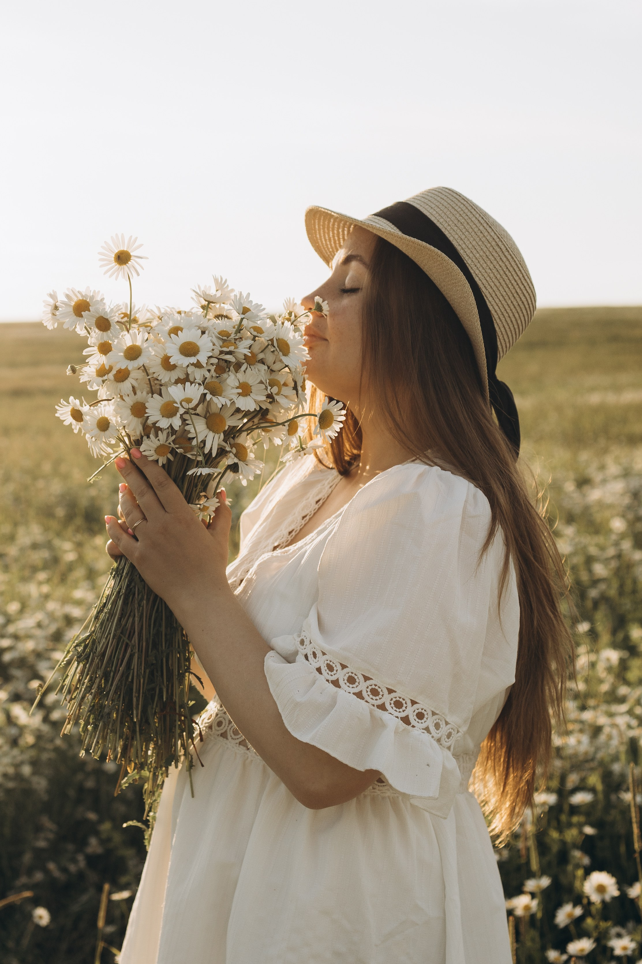 Маша и ромашки. Семейный фотограф в Москве Виктория Ястребинская